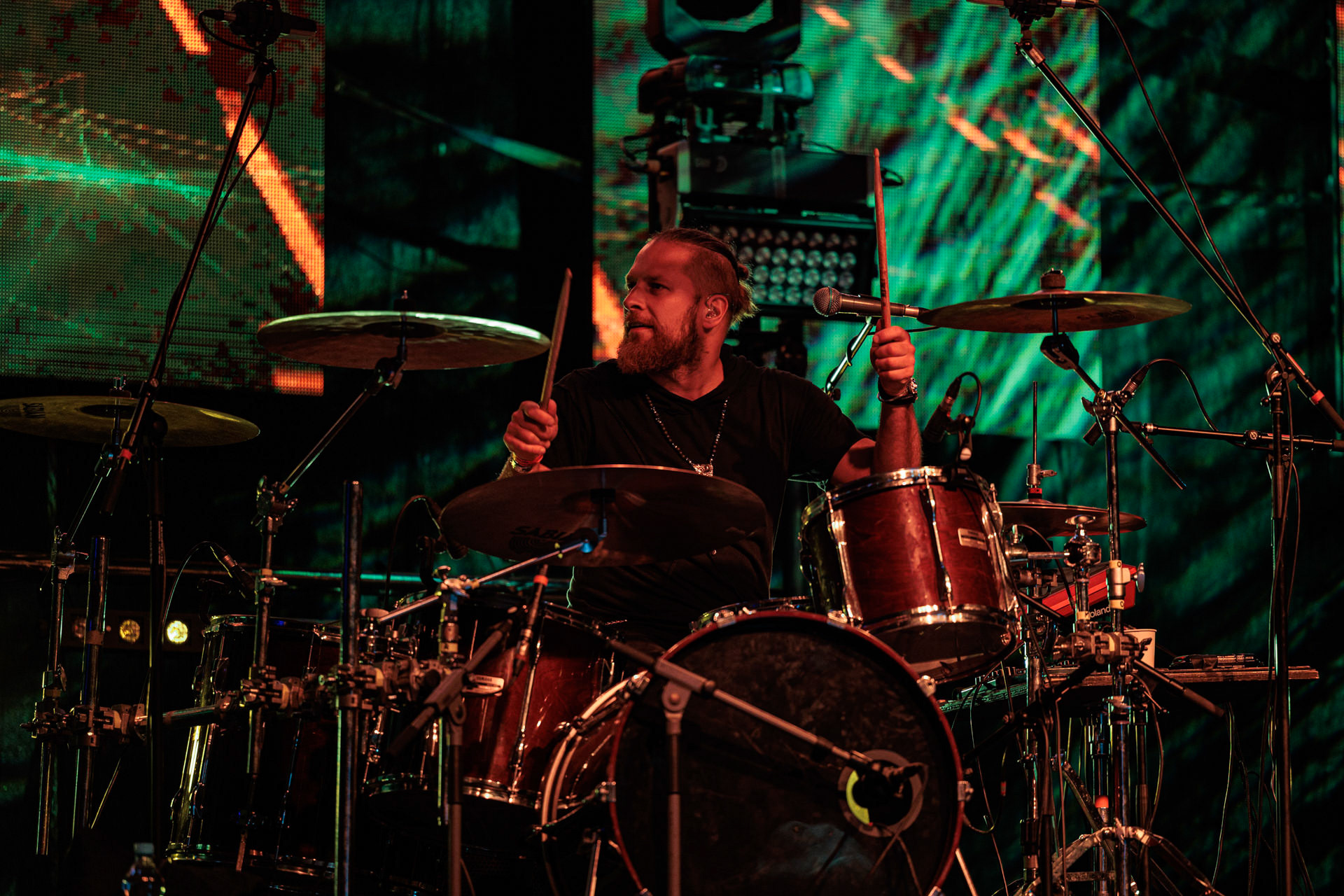 13.05.2022 Wilki Juwenalia Politechniki Warszawskiejn/z Adam Kram – perkusja,rock, pop, polski rock, art rock, fot. Andrzej Wasilkiewicz/Reporter