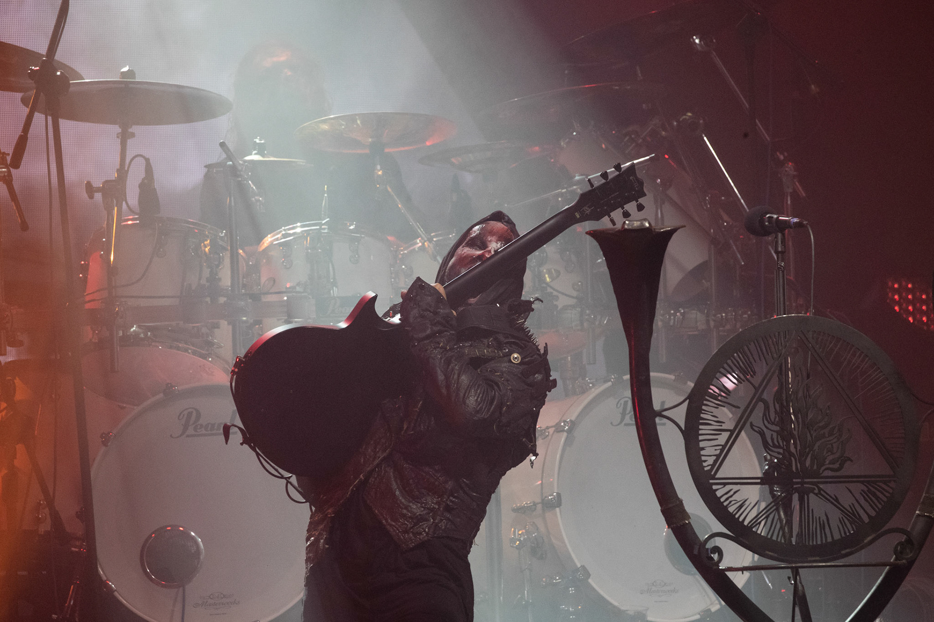 14.12.2018r. Behemoth koncert Merry Christless - Warszawa Progresja, Adam "Nergal" Darski – gitara, wokal prowadzący, 
Zbigniew "Inferno" Promiński – perkusja,
Tomasz "Orion" Wróblewski – gitara basowa, Patryk "Seth" Sztyber – gitara,  fot. Andrzej Wasilkiewicz/Reporter