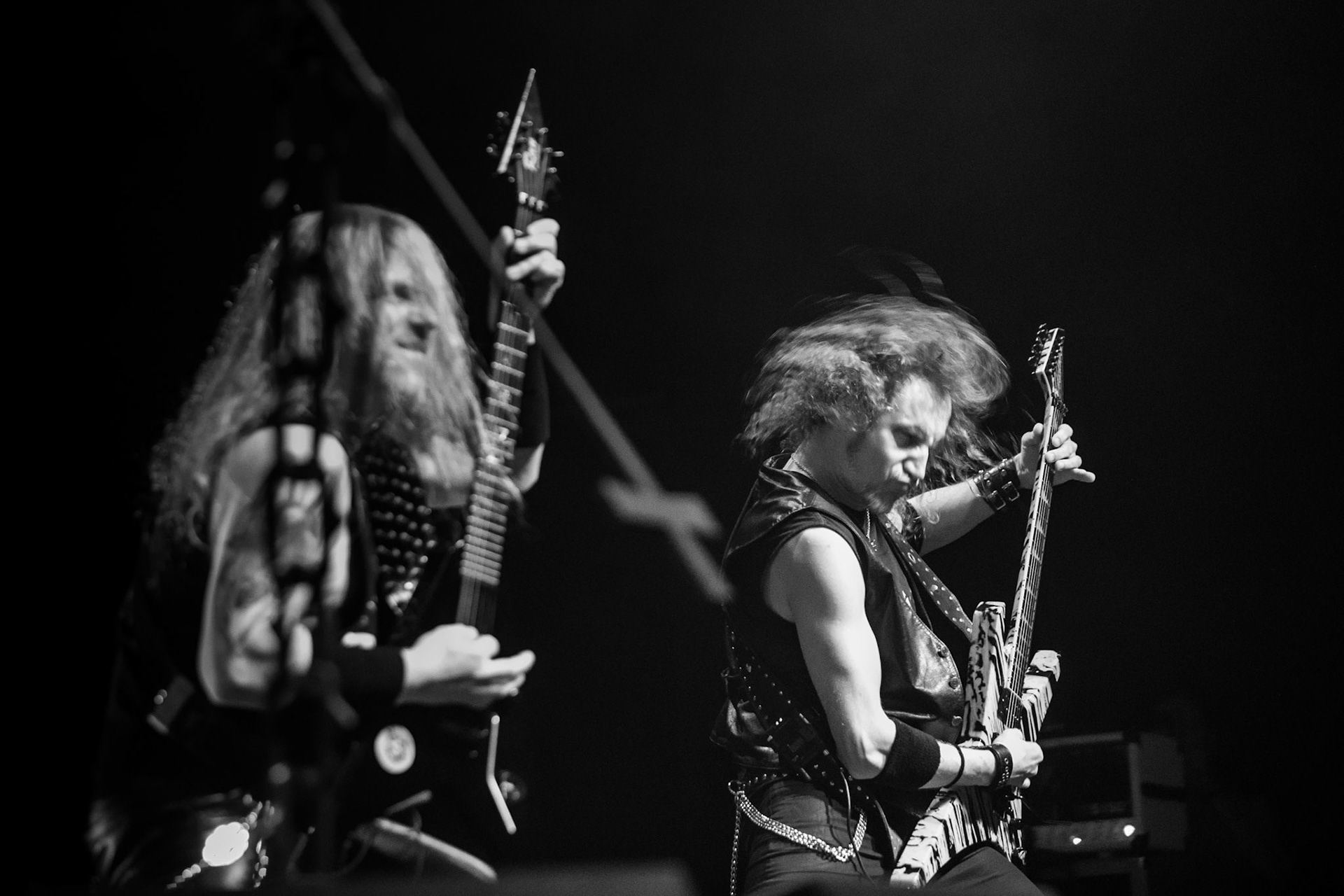 Legendy Metalu Vader - Death Metal - koncert Legendy Metalu w warszawskiej Progresji, 
Peter: Guitar + Vocals
Pajak: Guitar
Hal: Bass
James: Drums
fot. Andrzej kaziq Wasilkiewicz/Reporter