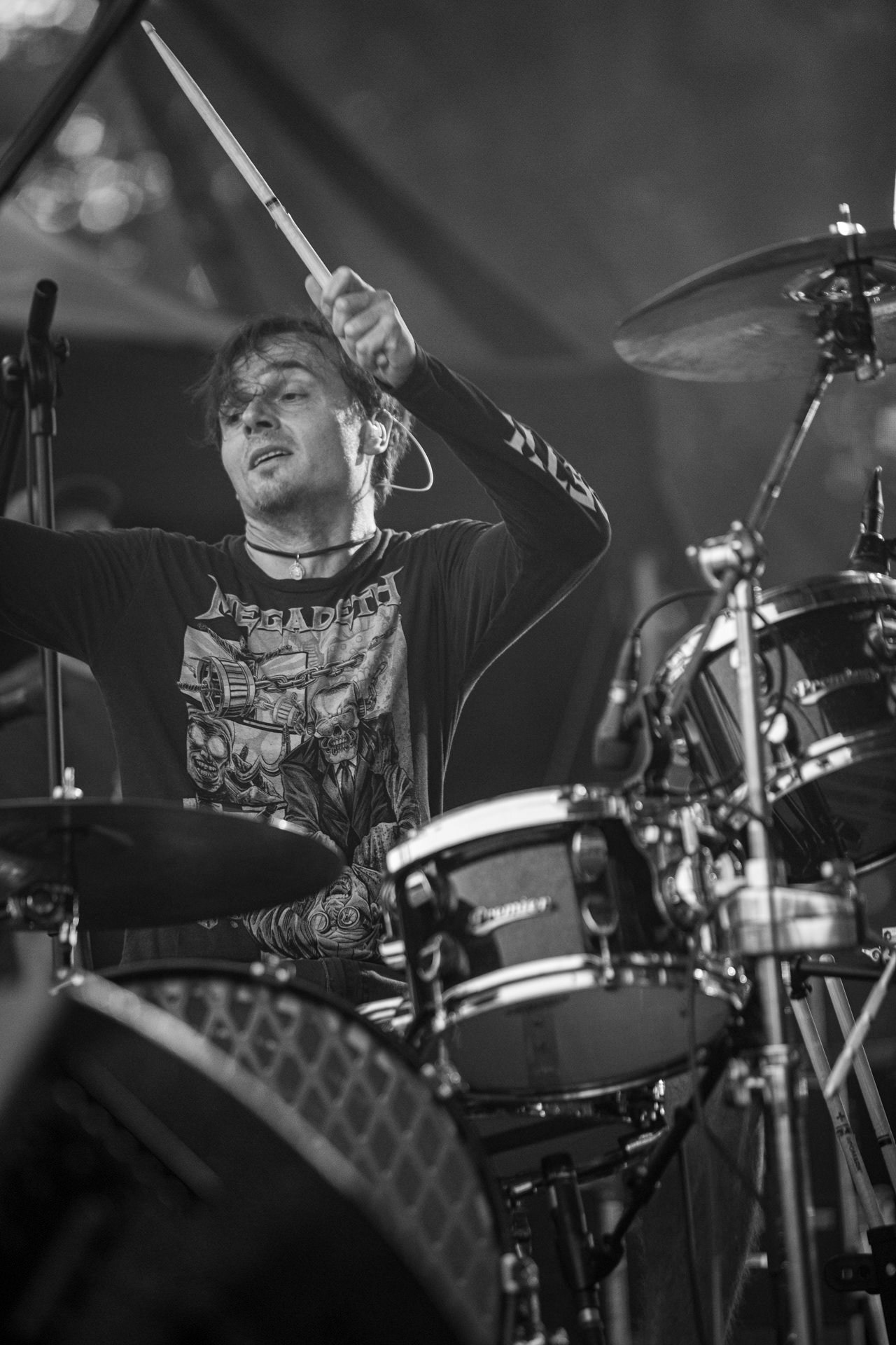 Koncert Luxtorpeda 10 urodziny. Warszawa Progresja.Gramy do Woli.n/z.Tomasz „Krzyżyk” Krzyżaniak – perkusjaFot. Andrzej kaziq Wasilkiewicz/Reporter