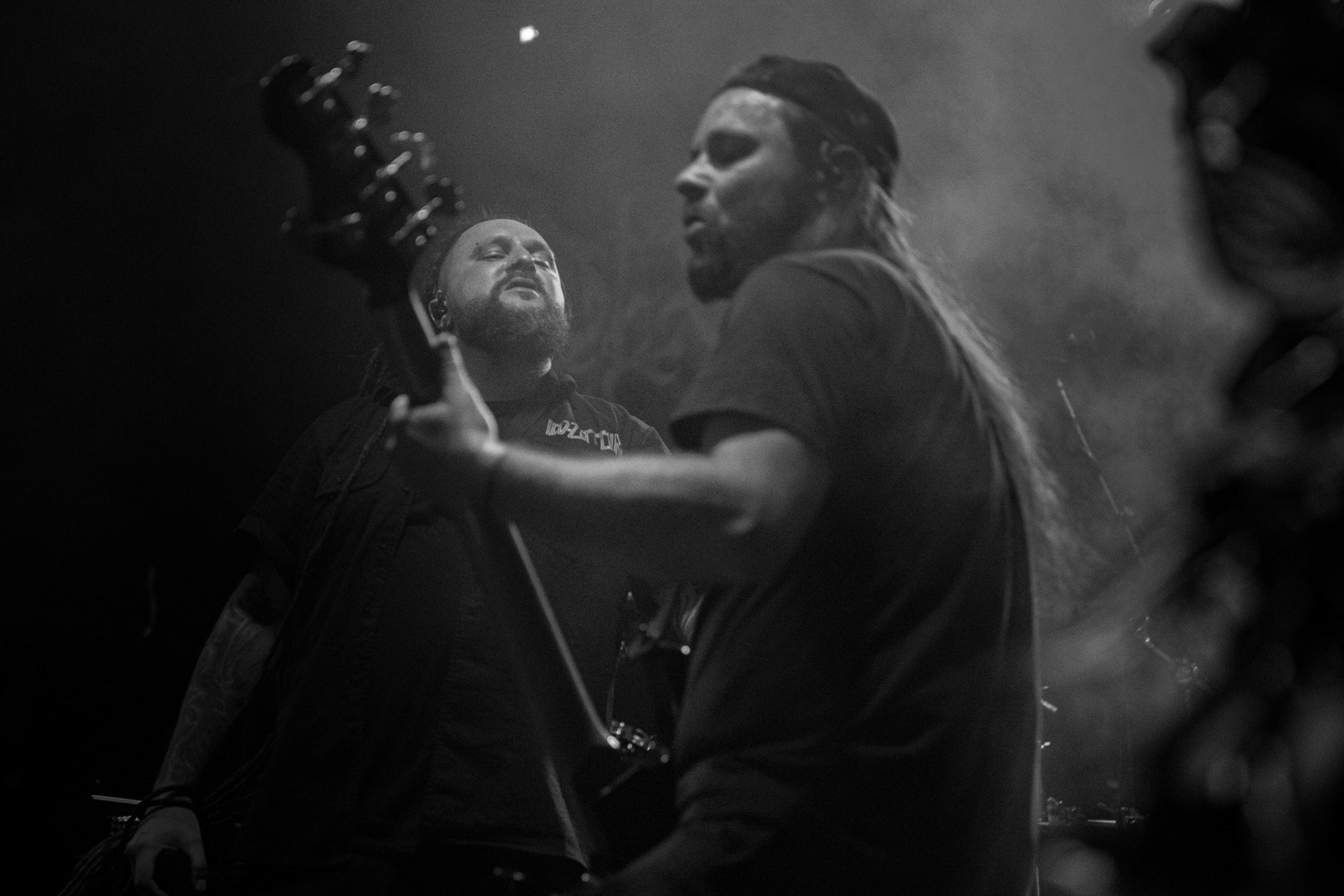 28.08.2021 Decapitated - koncert, Warszawa klub REJS,Lato w Plenerze, Winiary Bookings, Mystic Production, Nuclear Blast,n/z Waclaw Vogg Kieltyka – gitara,n/z Rafal Rasta Piotrowski – wokal, n/z James Stewart - perkusja, n/z Pawel Pasek - bass,Fot. Andrzej Wasilkiewicz/Reporter