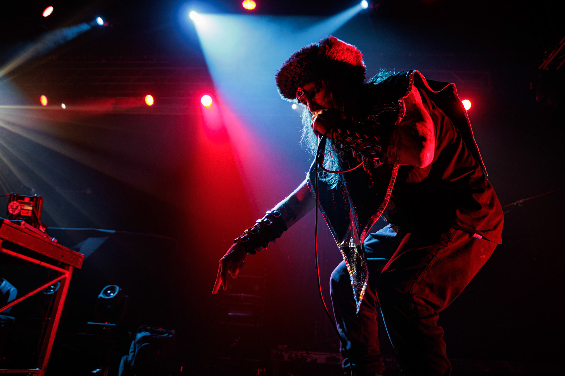 29.04.2022 Otto Von Schirach - nadrealna muzyka elektroniczna z elementami noise, gore grind, hip-hop, death metal. n/z Otto Von Schirach Produkcja Knock Out Productions, klub Progresja.Wytwornia Ipecac,fot. Andrzej Wasilkiewicz/Reporter