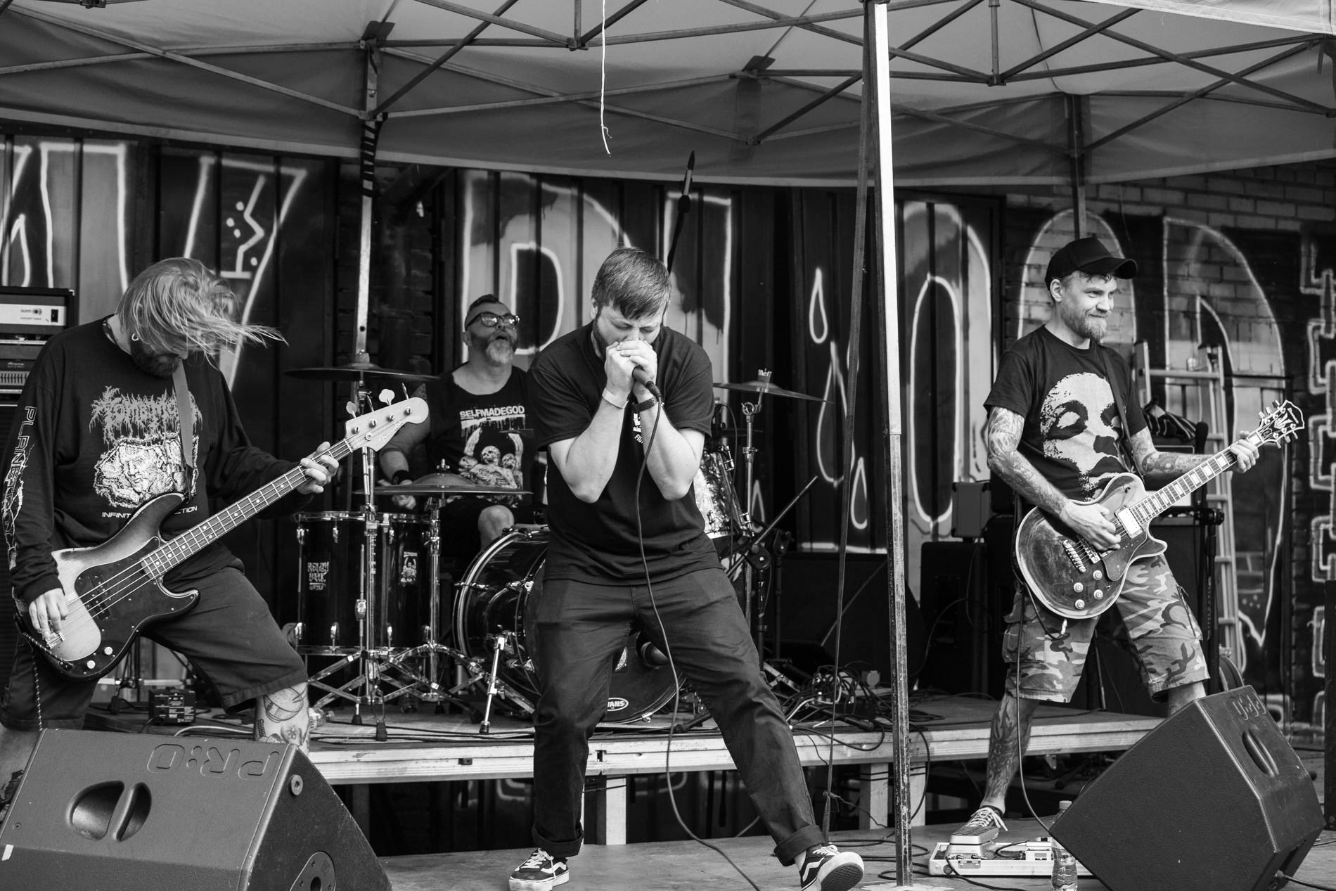 Czerń - koncert 27.06.2020 Warszawa Klub Pogłos. Czerń  hardcore, metal, punk. fot. Andrzej Wasilkiewicz/kaziq.com