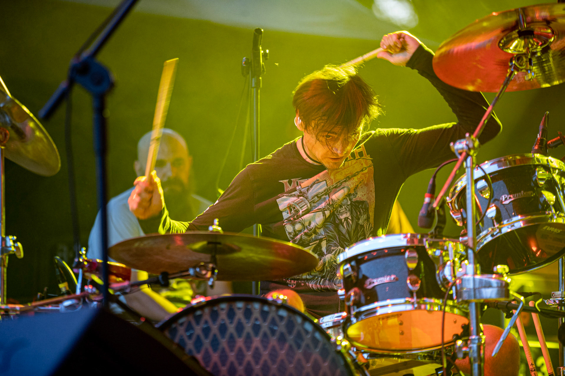 Koncert Luxtorpeda 10 urodziny. Warszawa Progresja.Gramy do Woli.n/z.Tomasz „Krzyżyk” Krzyżaniak – perkusjaFot. Andrzej kaziq Wasilkiewicz/Reporter