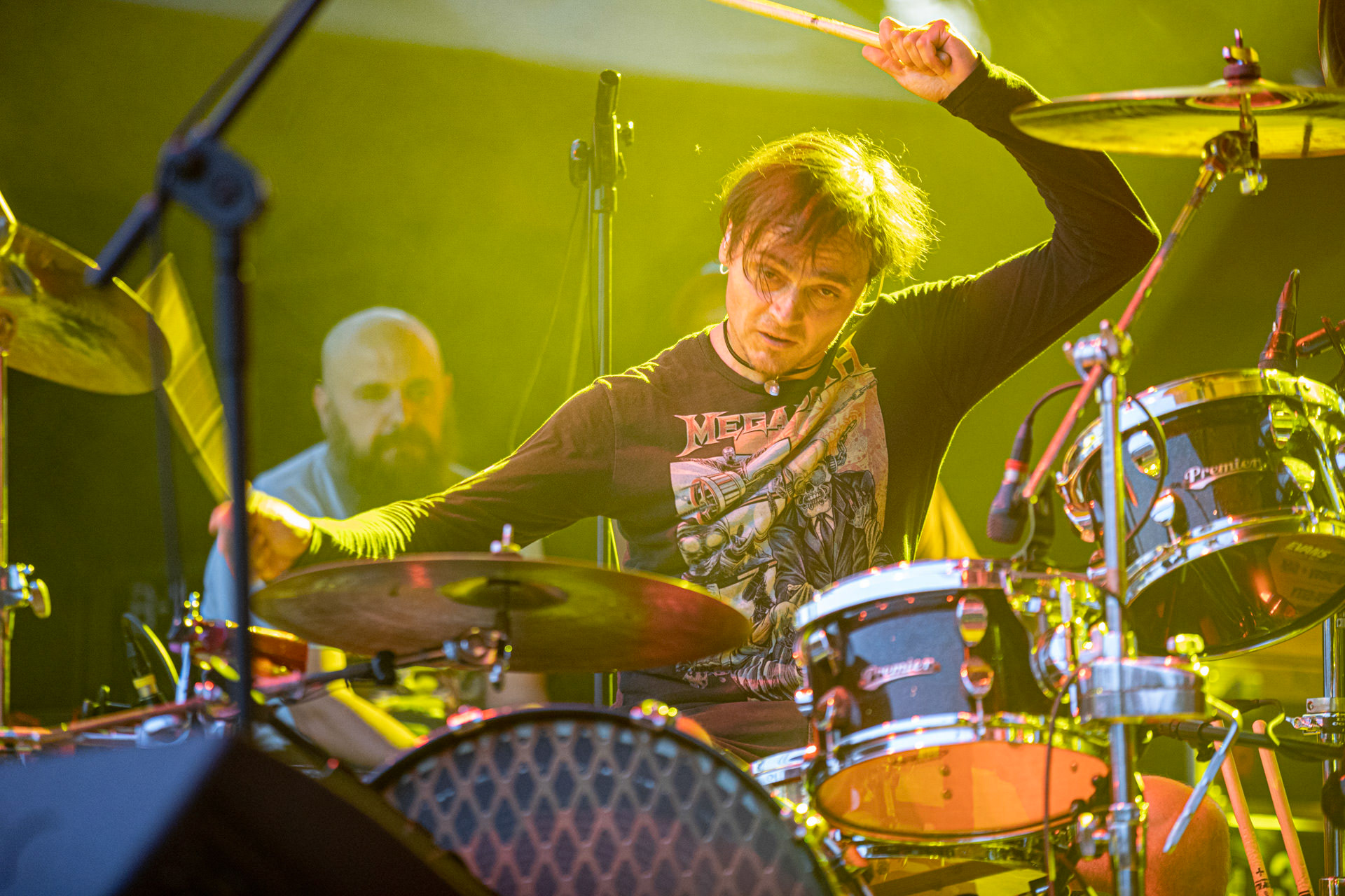 Koncert Luxtorpeda 10 urodziny. Warszawa Progresja.Gramy do Woli.n/z.Tomasz „Krzyżyk” Krzyżaniak – perkusjaFot. Andrzej kaziq Wasilkiewicz/Reporter