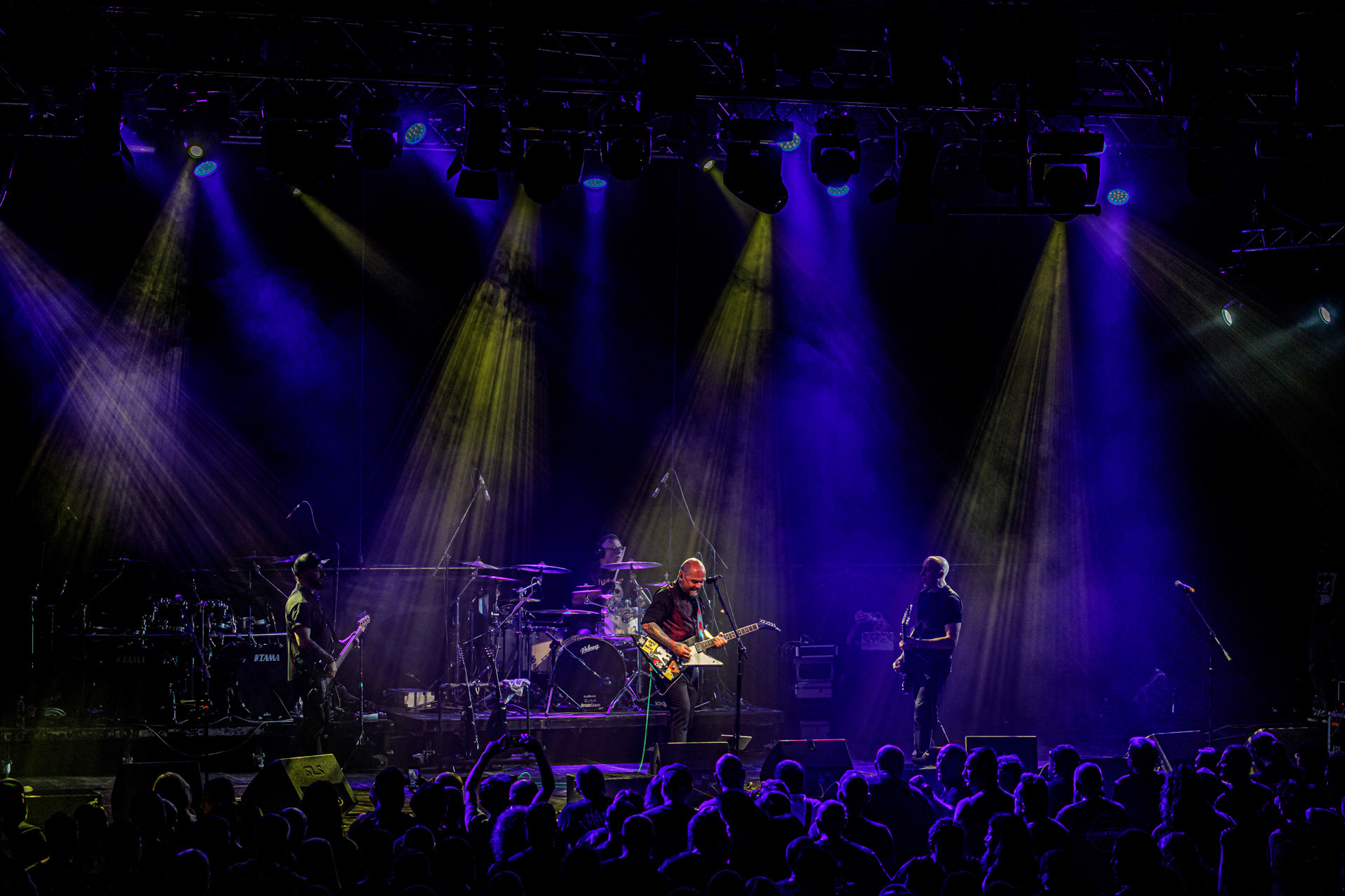 9.07.2022 Illusion Frozen Sun Fest 2022, Warszawa, klub Progresja, n/z Pawel Herbasch – perkusjan/z Tomasz Lipnicki – gitara, wokal,n/z Jerzy Rutkowski – gitaran/z Jarosław Smigiel – gitara basowaFot. Andrzej Wasilkiewicz/Reporter