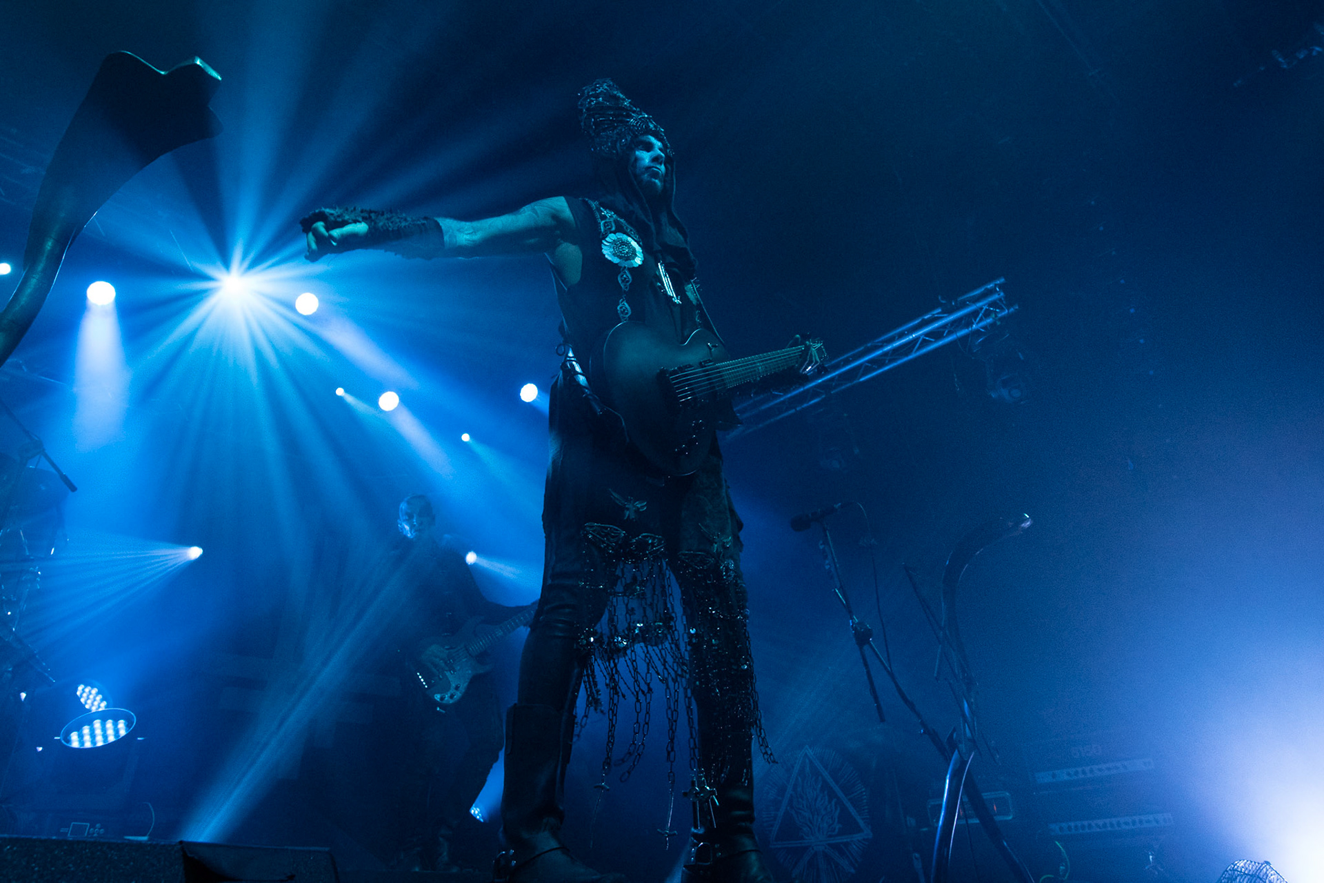 14.12.2018r. Behemoth koncert Merry Christless - Warszawa Progresja, Adam "Nergal" Darski – gitara, wokal prowadzący, 
Zbigniew "Inferno" Promiński – perkusja,
Tomasz "Orion" Wróblewski – gitara basowa, Patryk "Seth" Sztyber – gitara,  fot. Andrzej Wasilkiewicz/Reporter