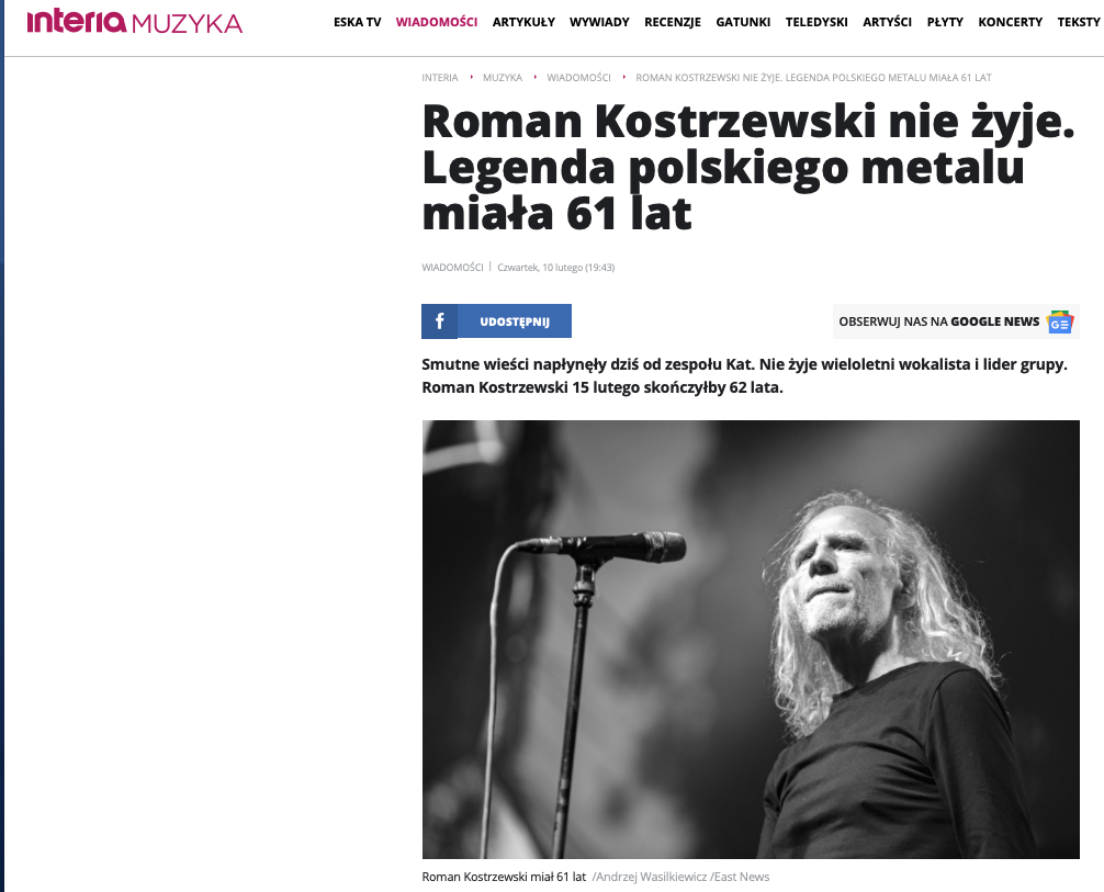 Kostrzewski Roman - KAT