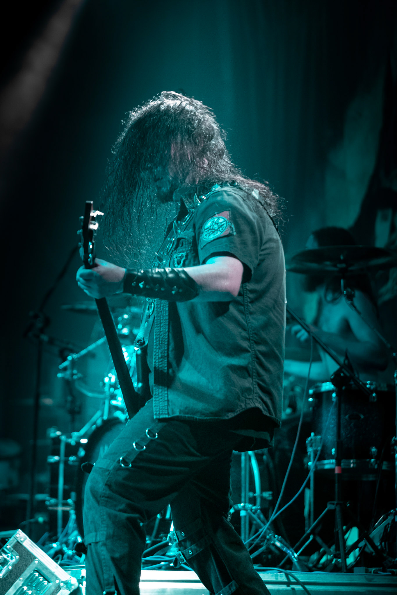 Legendy Metalu Vader - Death Metal - koncert Legendy Metalu w warszawskiej Progresji, 
Peter: Guitar + Vocals
Pajak: Guitar
Hal: Bass
James: Drums
fot. Andrzej kaziq Wasilkiewicz/Reporter