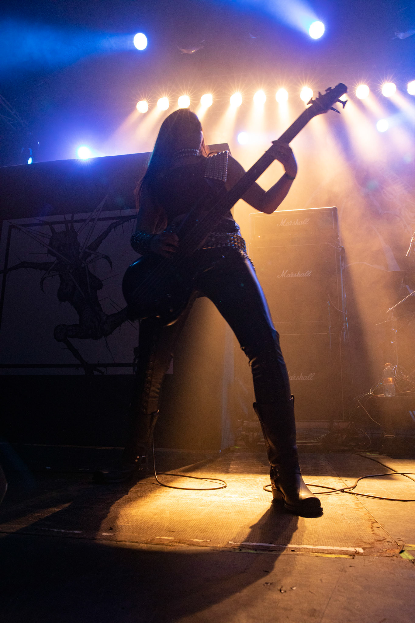 15.12.2019 koncert szwajcarów z Hellhammer: Triumph of Death, Merry Christless 2019, Warszawa Klub Progresja,
zespół Thomasa Gabriela Fishera, black metal, death metal, 
n/z Thomas Gabriel Fisher wokal gitara,
n/z Mia Wallace gitara basowa,
n/z Michael Zech gitara, wokal,
n/z Alessandro Commerio perkusja,
n/z Adam Nergal Darski wokal,
New Aeon Musick, Knock Out Productions
fot. Andrzej Wasilkiewicz/REPORTER