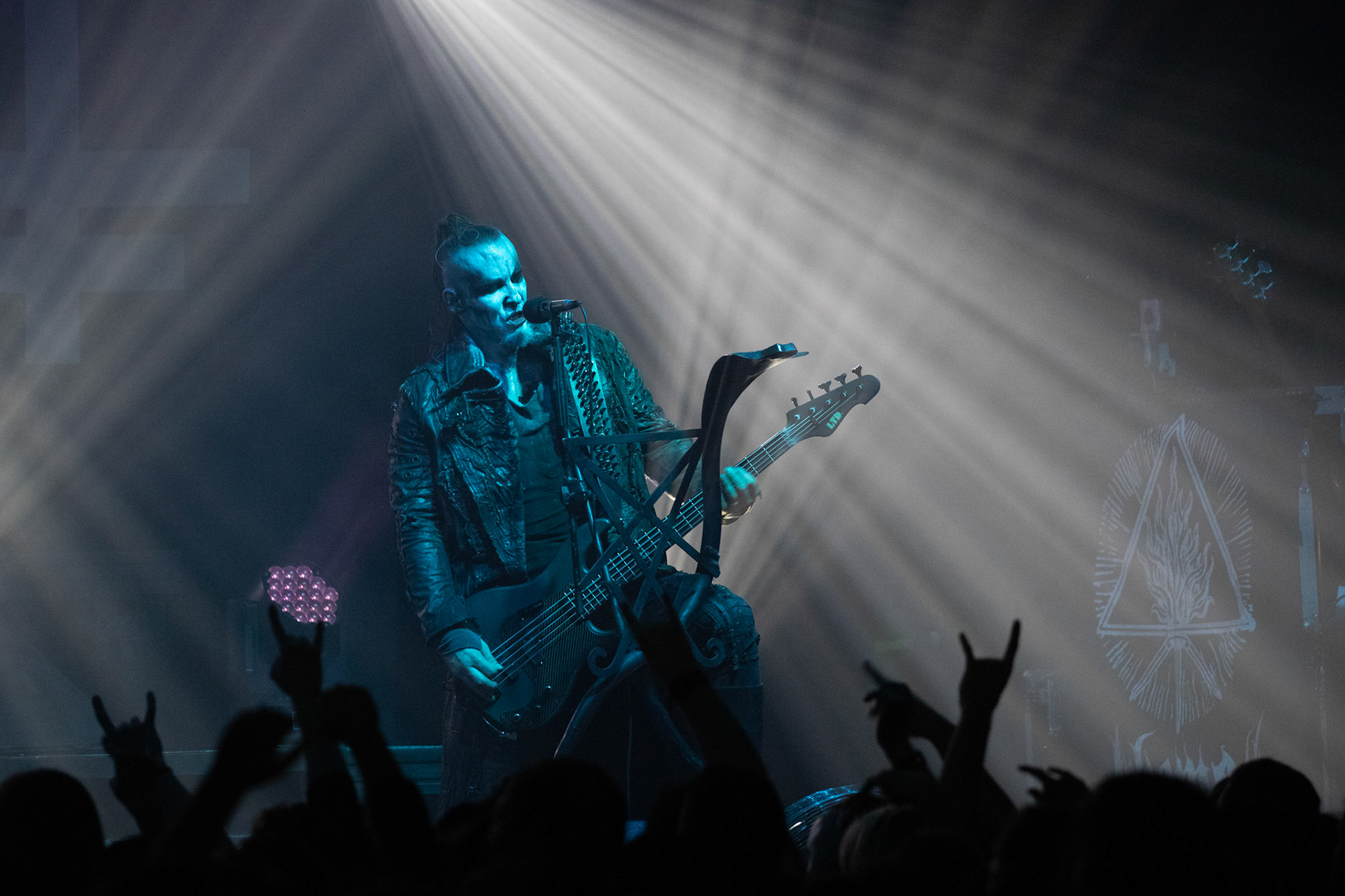 14.12.2018r. Behemoth koncert Merry Christless - Warszawa Progresja, Adam "Nergal" Darski – gitara, wokal prowadzący, 
Zbigniew "Inferno" Promiński – perkusja,
Tomasz "Orion" Wróblewski – gitara basowa, Patryk "Seth" Sztyber – gitara,  fot. Andrzej Wasilkiewicz/Reporter