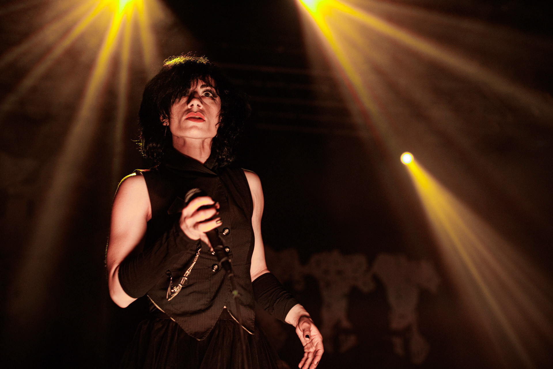 29.04.2022 Igorrr - Warszawski koncert francuskiego zespołu Gautier Serre inspirowany muzyka klasyczna, trip hopem, hip-hopem, death i black metalem, djentem, industrialem, czy tradycyjna muzyka.n/z Aphrodite Patoulidou – soprano vocals, Produkcja Knock Out Productions, klub Progresja.Wytwornia Metal Blade,fot. Andrzej Wasilkiewicz/Reporter