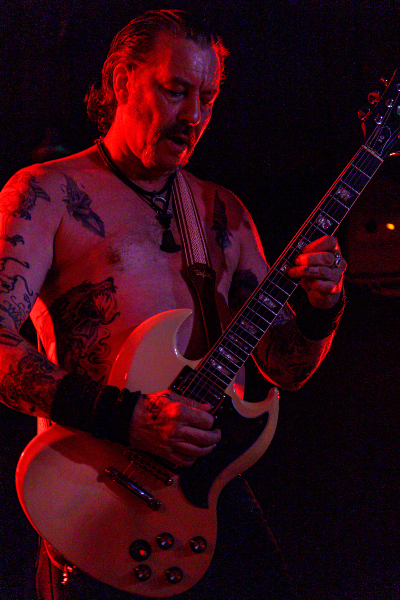 7.07.2022 - HIGH ON FIRE - legenda sceny stoner/doom z Mattem Pikem na czele, koncert w warszawskiej Hydrozagadce.n/z Matt Pike – gitara, wokal,n/z Jeff Matz – gitara basowa,n/z Coady Willis - perkusja,Doom metal, stoner metal, sludge metal, thrash metal.Produkcja WiniaryBookings. fot. Andrzej Wasilkiewicz/Reporter