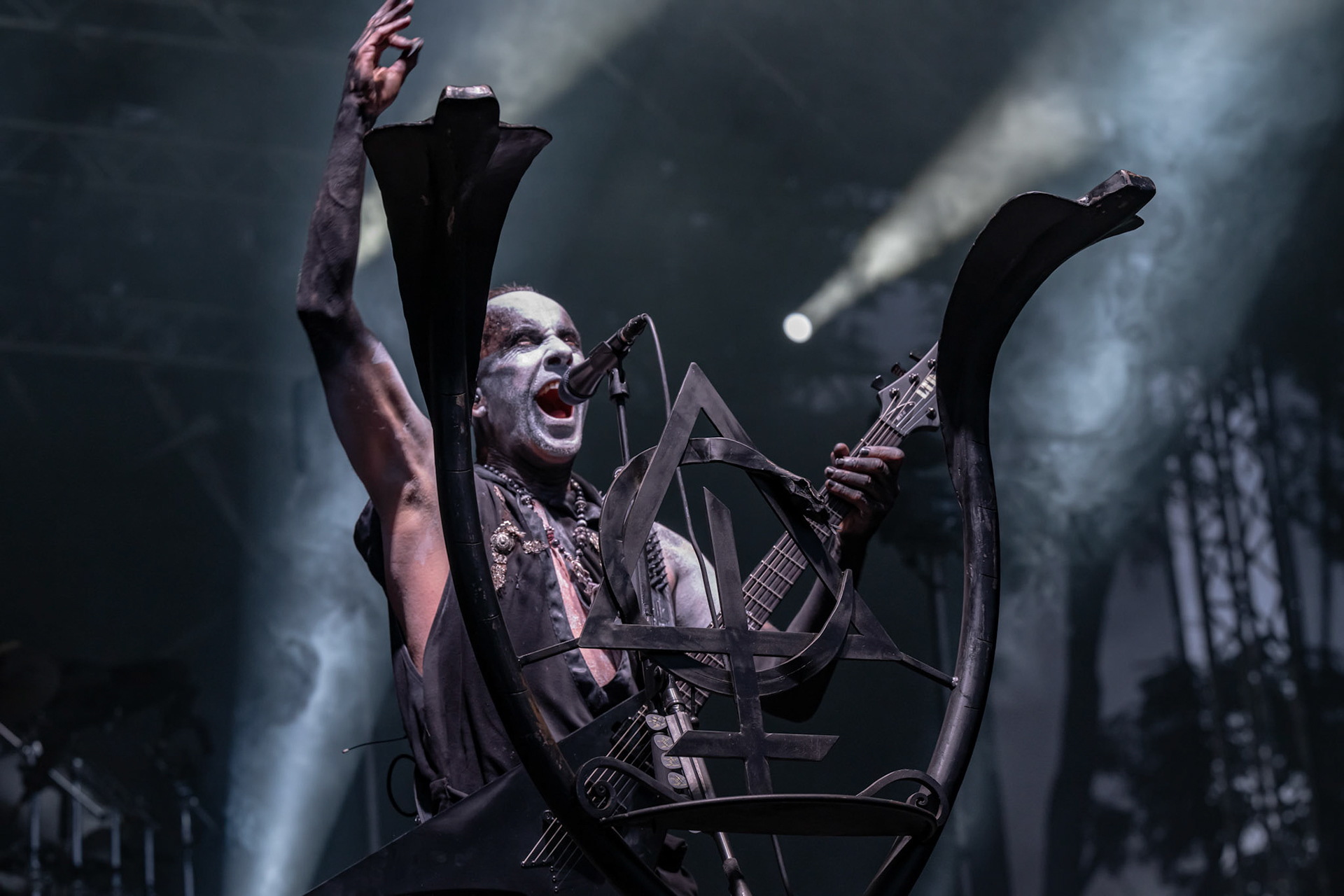2024.07.21 BEHEMOTH, black metal - Warszawa Letnia Scena Progresji, Knock Out Productions, fot. Andrzej Wasilkiewicz/kaziq.com