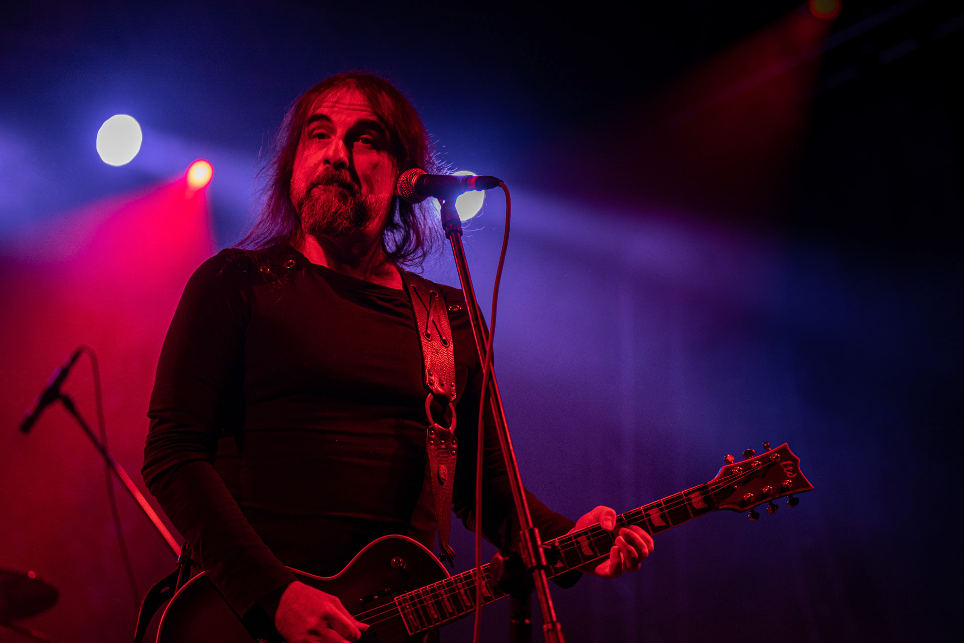 24.09.2021 koncert Rotting Christ, Warszawa, Progresja.N/z Sakis Tolis gitara wokal,fot. Andrzej Wasilkiewicz/REPORTER