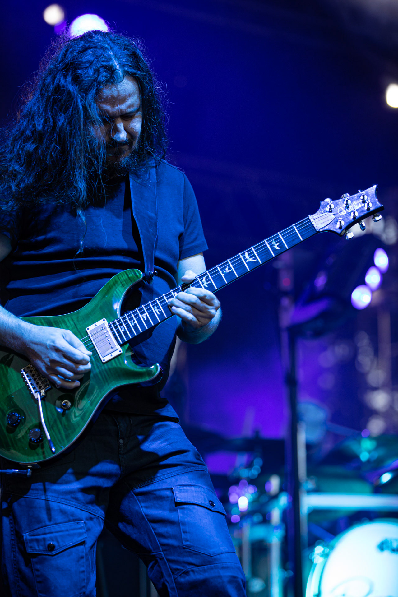 21.08.2021 koncert Riverside 20 lecie w Warszawie,Letnia scena Progresji, Gramy do Woli.n/z Maciej Meller - gitara,Fot. Andrzej Wasilkiewicz/Reporter