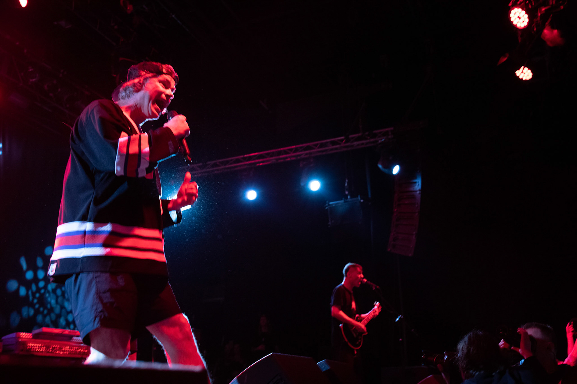 Dog Eat Dog - USA - hardcore, punkrock, rap, metal, hip hop,reggae, soul, funk,
Dave Neabore (bass), 
John Connor (vocals), 
Brandon Finley (drums) 
Roger Hämmerli (guitar)
Bozez (sax & beer)
koncert w Warszawskiej Progresji w ramach trasy 25 lat All Boro Kings zespołu Dog Eat Dog.
fot. Andrzej Wasilkiewicz/Reporter