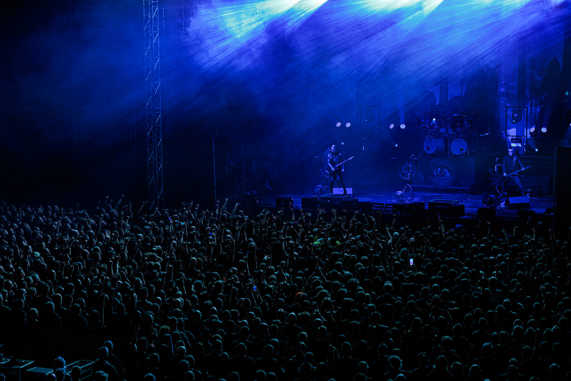 19.10.2022 BEHEMOTH - The European Siege 2022,Adam Nergal Darski - wokal, gitara,Zbigniew Inferno Prominski - perkusja,Tomasz Orion Wroblewski - bass,Patryk Seth Sztyber gitara,Spodek Katowice Poland,fot. Andrzej Wasilkiewicz/Reporter