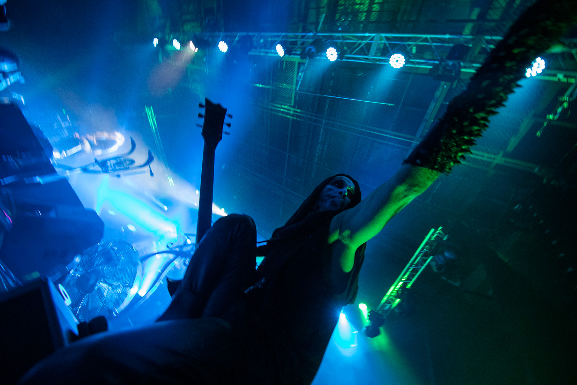 14.12.2018r. Behemoth koncert Merry Christless - Warszawa Progresja, Adam "Nergal" Darski – gitara, wokal prowadzący, 
Zbigniew "Inferno" Promiński – perkusja,
Tomasz "Orion" Wróblewski – gitara basowa, Patryk "Seth" Sztyber – gitara,  fot. Andrzej Wasilkiewicz/Reporter