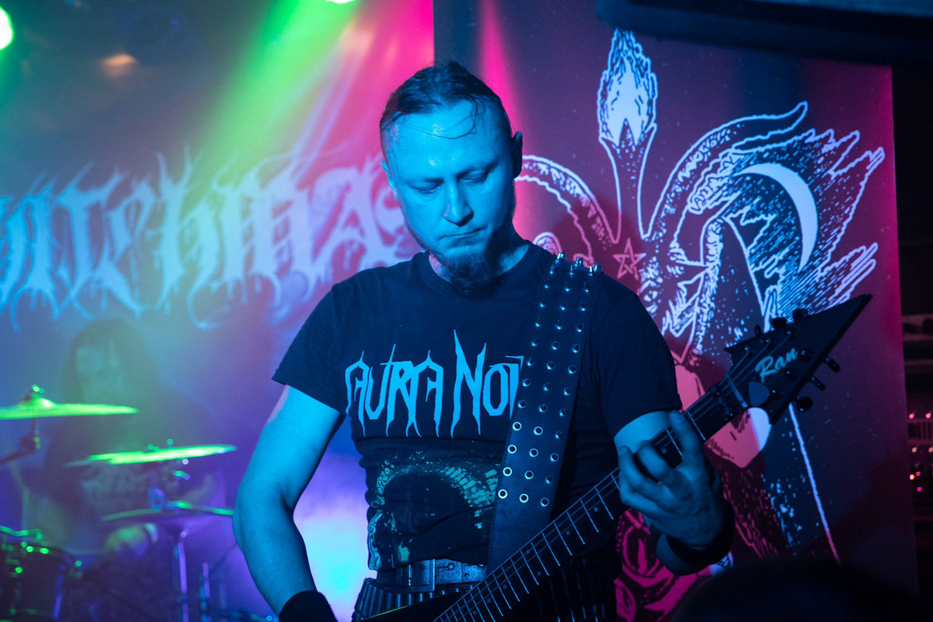 14.01.2019r. Witchmaster,  trasa XX years of Violence & Blasphemy klub VooDoo  Warszawa.  fot. Andrzej Wasilkiewicz/Reporter