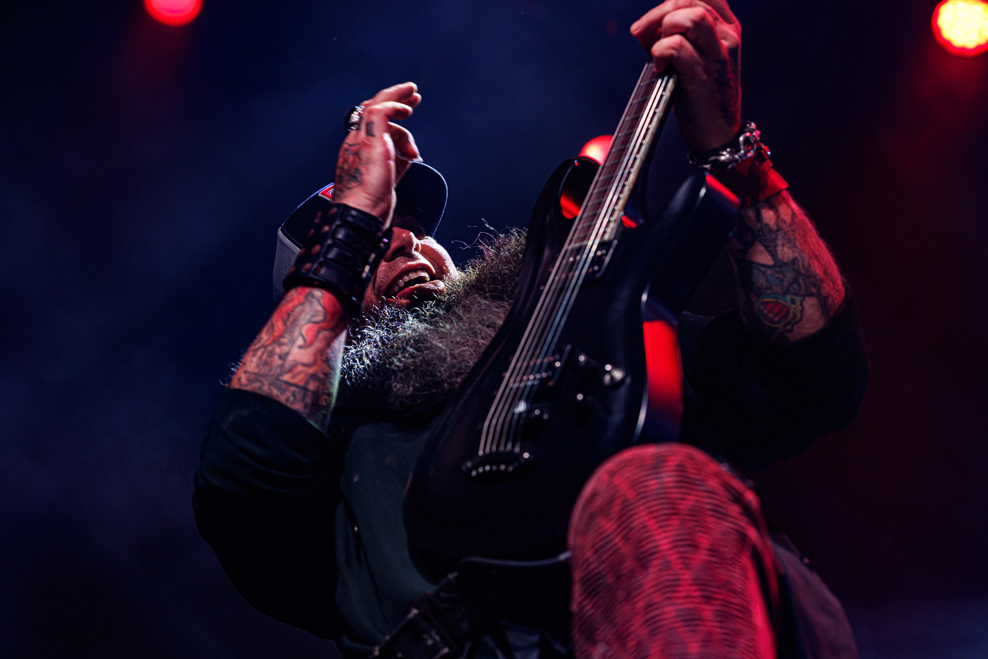 7.10.2022 Warszawski koncert Three Days Grace w klubie Progresja.Kanadyjczycy promuja nowy album EXPLOSIONS.n/z Barry Stock – gitara, n/z Brad Walst – gitara basowa, n/z Neil Sanderson – perkusja, instrumenty klawiszowe, n/z Matt Walst – wokal,Produkcja Knock Out Productions, Fot. Andrzej Wasilkiewicz/Reporter