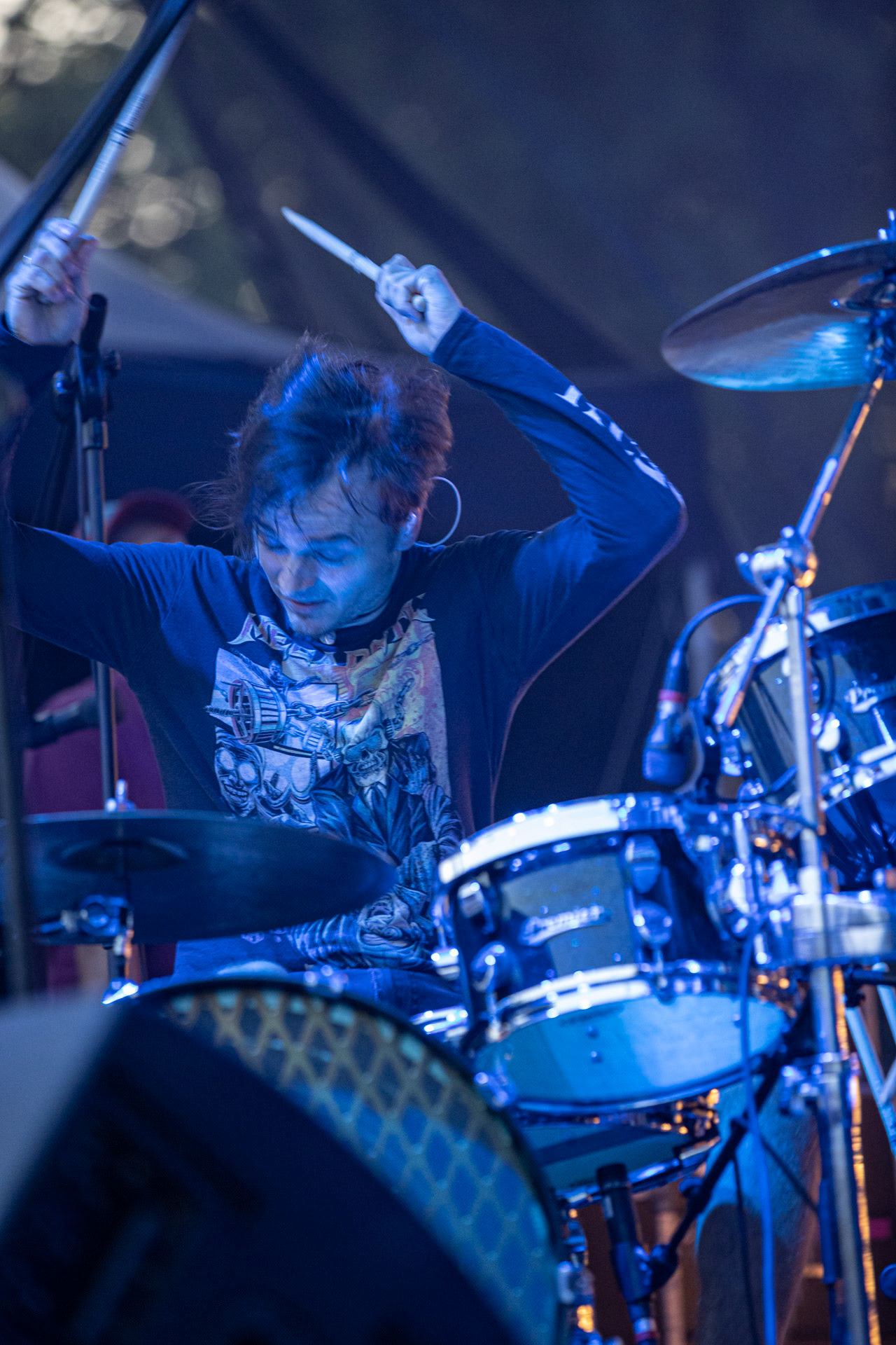 Koncert Luxtorpeda 10 urodziny. Warszawa Progresja.Gramy do Woli.n/z.Tomasz „Krzyżyk” Krzyżaniak – perkusjaFot. Andrzej kaziq Wasilkiewicz/Reporter