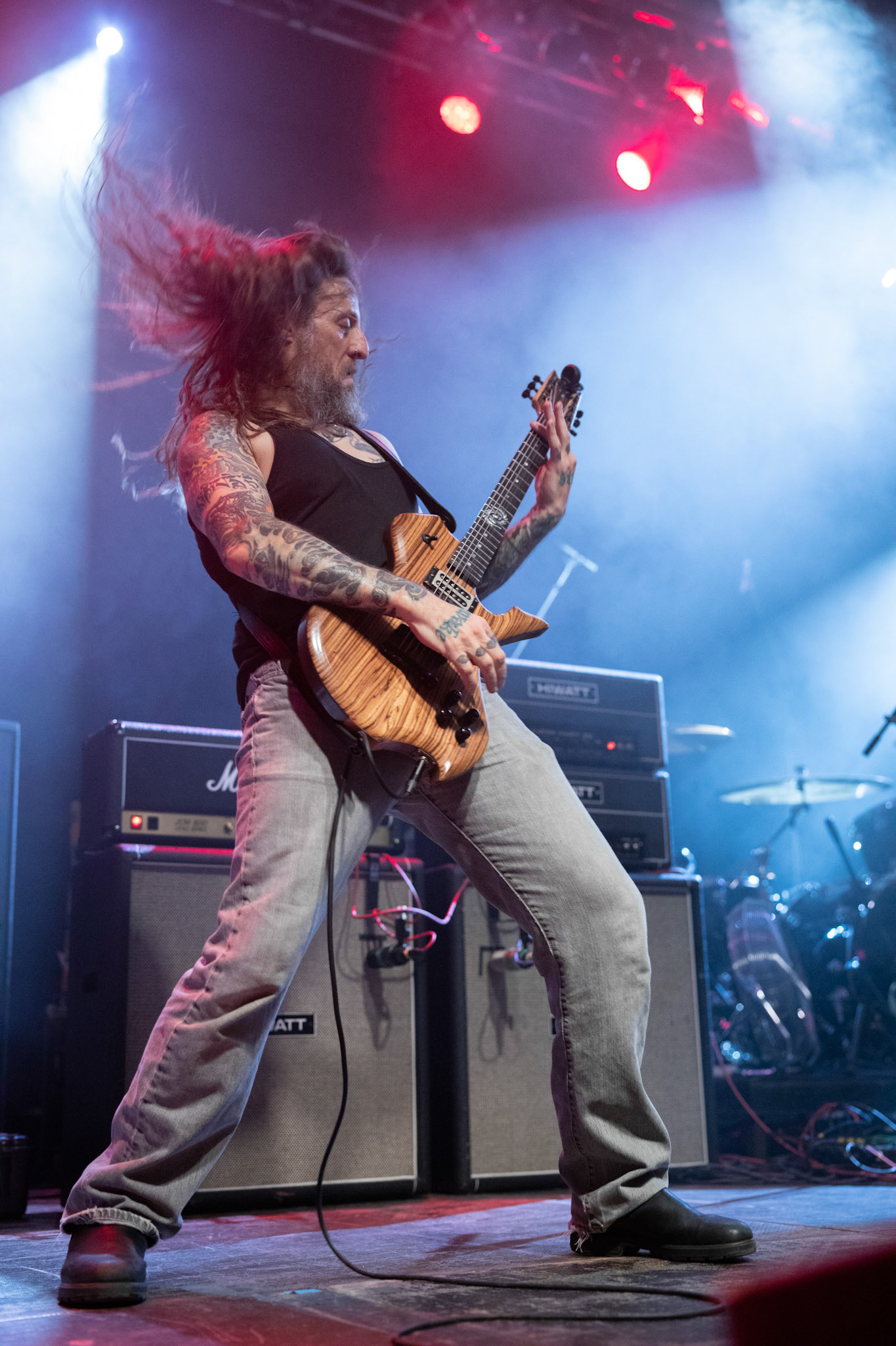 YOB - USA Eugene - Doom metal stoner metal post-metal
Mike Scheidt - wokal gitara,
Travis Foster - perkusja,
Aaron Rieseberg - bass, Produkcja Knock Out Productions, fot. Andrzej kaziq Wasilkiewicz/Reporter