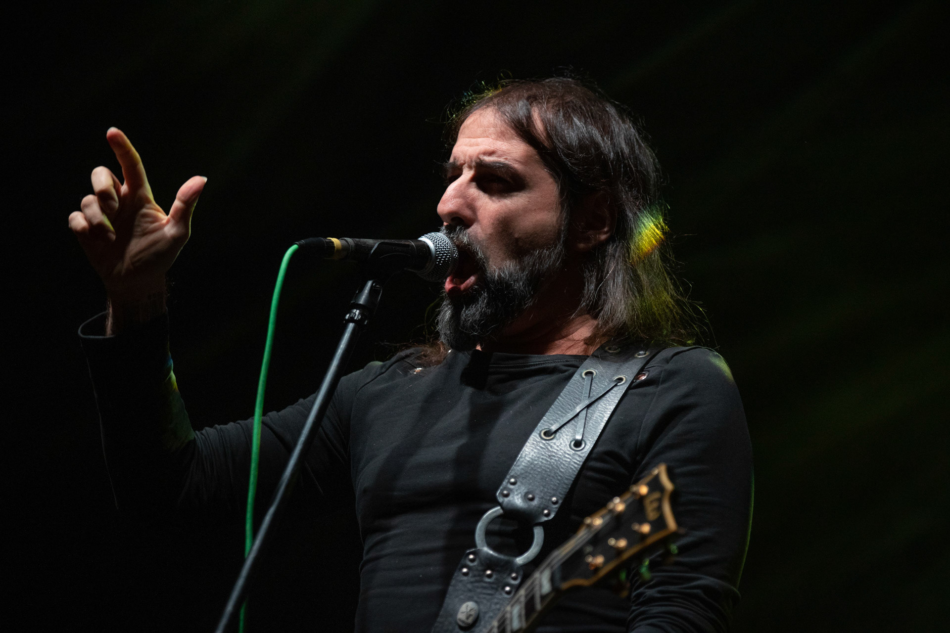 24.09.2021 koncert Rotting Christ, Warszawa, Progresja.N/z Sakis Tolis gitara wokal,fot. Andrzej Wasilkiewicz/REPORTER