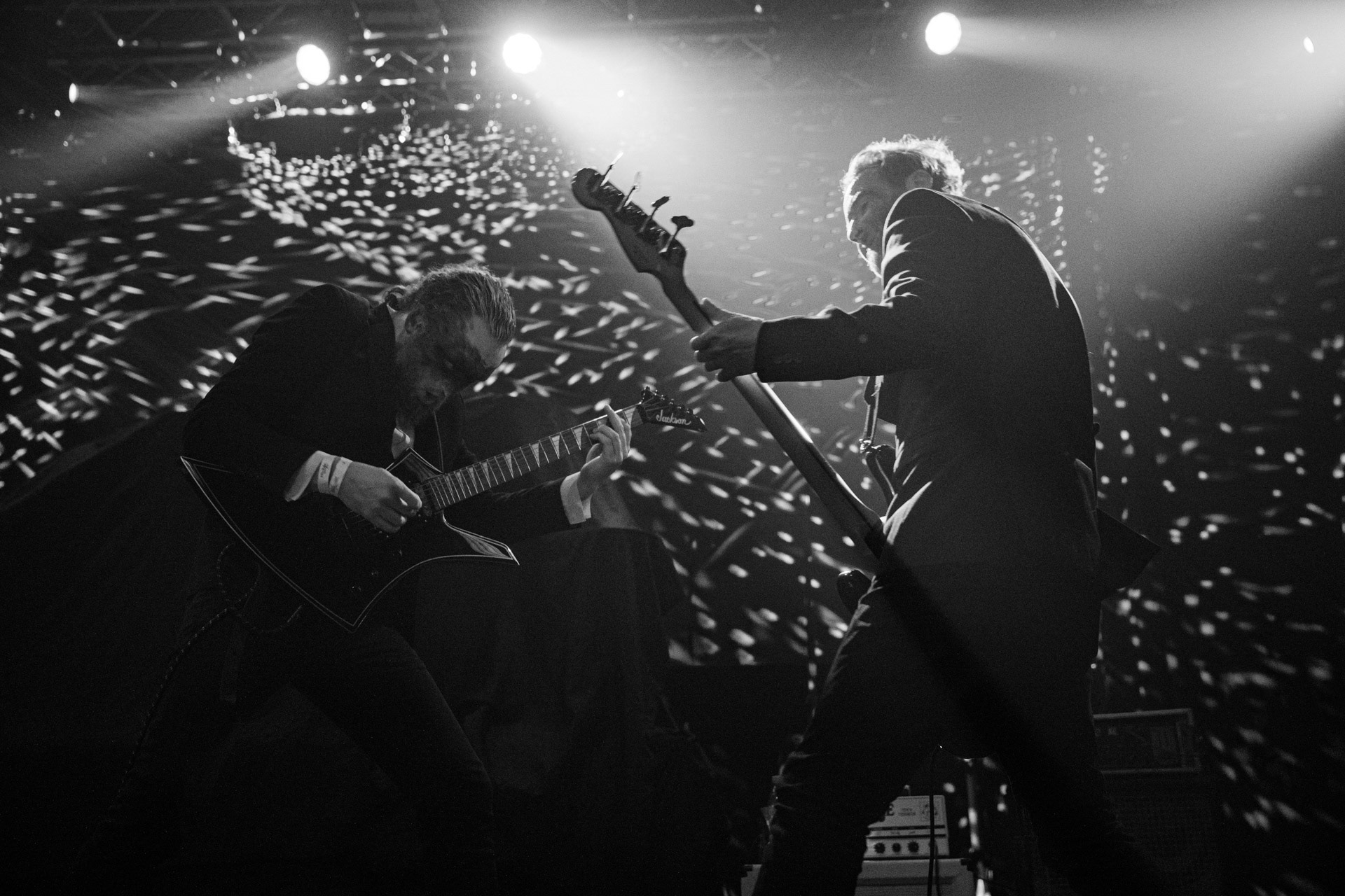 18.12.2021 Masturbator - Antysylwester Antyradia, 18 lat klubu Progresja,n/z Vithor/ growl-git, n/z Raefoth/bas, n/z Czaha/beki, n/z Mayhem/git,metal, blackmetal, thrashmetal, satanic old skull metal, fot. Andrzej Wasilkiewicz/Reporter