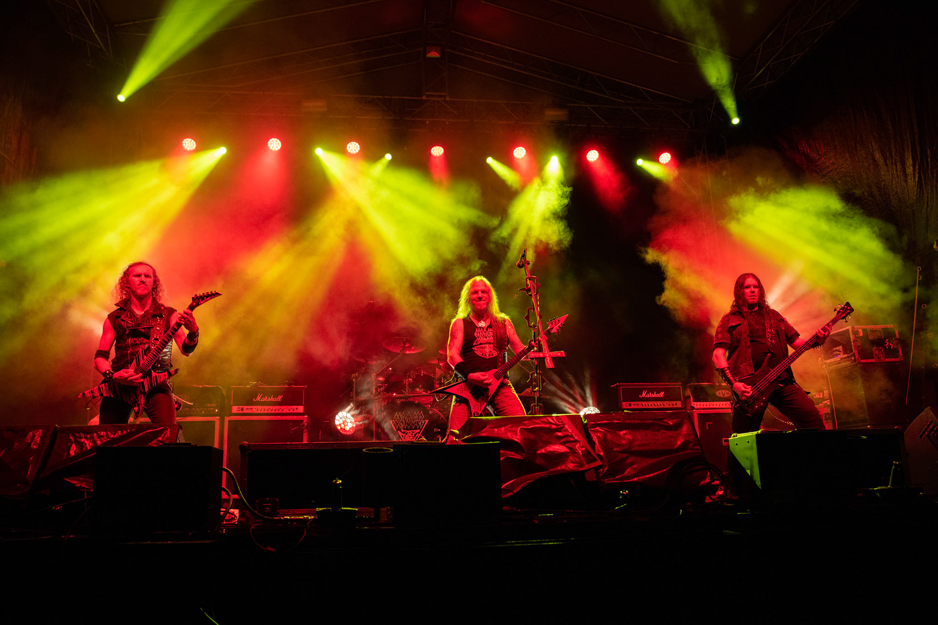 Vader - Death Metal - koncert w ramach Blitzkrieg MMXX warszawskia Progresja, Peter: Guitar + VocalsPajak: GuitarHal: BassJames: Drumsfot. Andrzej kaziq Wasilkiewicz/Reporter