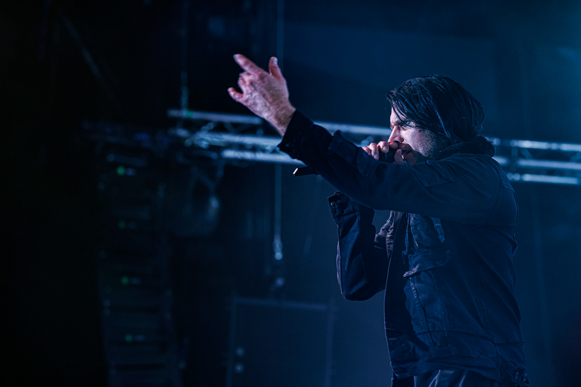 7.10.2022 Warszawski koncert Three Days Grace w klubie Progresja.Kanadyjczycy promuja nowy album EXPLOSIONS.n/z Barry Stock – gitara, n/z Brad Walst – gitara basowa, n/z Neil Sanderson – perkusja, instrumenty klawiszowe, n/z Matt Walst – wokal,Produkcja Knock Out Productions, Fot. Andrzej Wasilkiewicz/Reporter