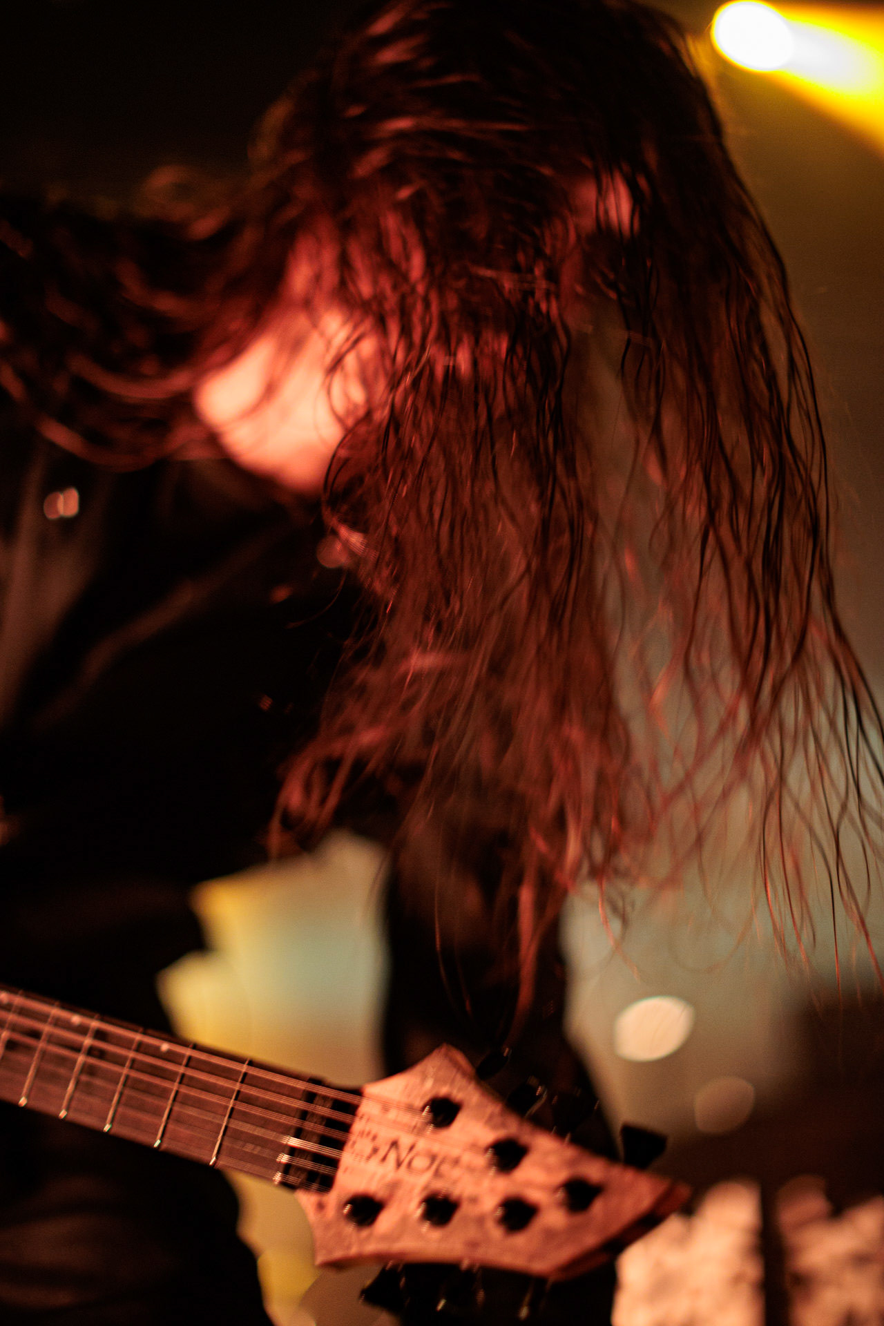 29.04.2022 Igorrr - Warszawski koncert francuskiego zespołu Gautier Serre inspirowany muzyka klasyczna, trip hopem, hip-hopem, death i black metalem, djentem, industrialem, czy tradycyjna muzyka.n/z Martyn Clement – guitar,Produkcja Knock Out Productions, klub Progresja.Wytwornia Metal Blade,fot. Andrzej Wasilkiewicz/Reporter