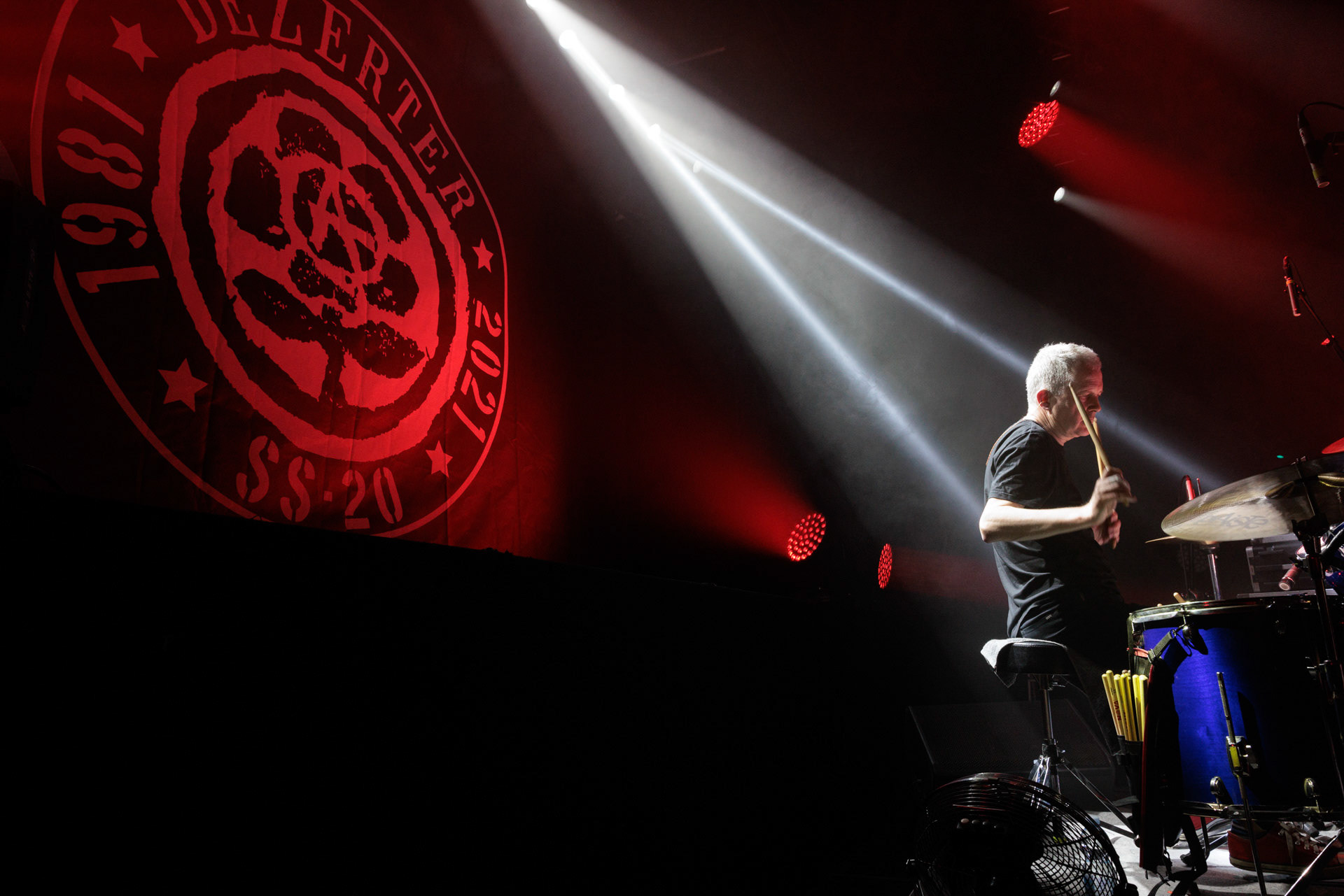 16.11.2021 Dezerter - 40 lecie,koncert Warszawa Palladium. N/z Krzysiek Grabowski perkusja,Dezerter, SS20, Punk, Punkrock, hardcore, rock.fot. Andrzej Wasilkiewicz/REPORTER