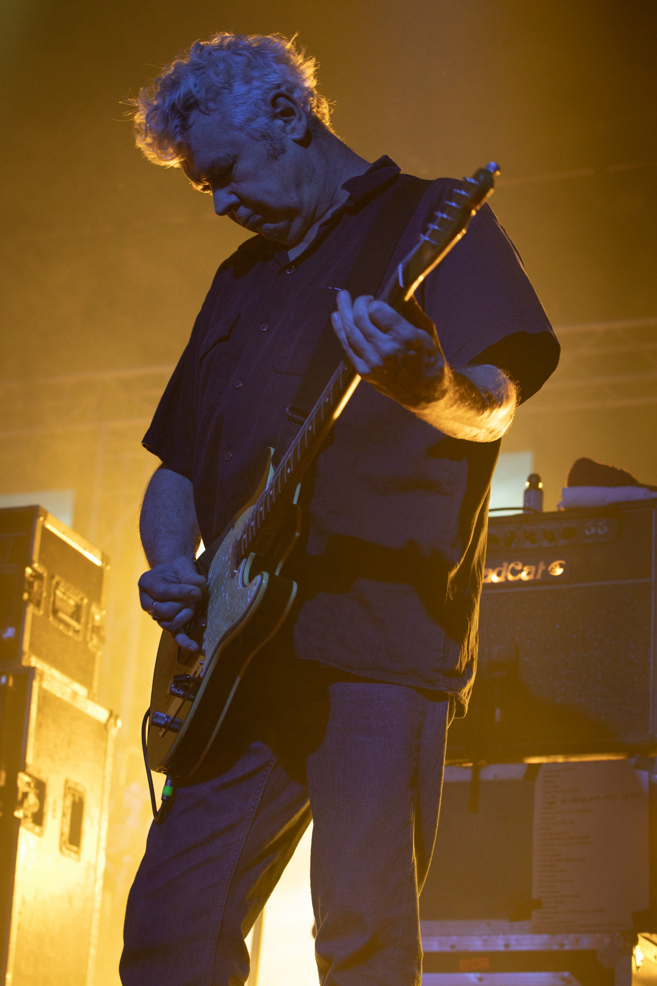 KULT - koncert Pomaranczowa Trasa 2021 - Warszawa Stodoła. 29 pazdziernika 2021. Piotr Morawiec gitara,Rock, rock progresywny, rock alternatywny, punk, nowa fala, polski rock.fot. Andrzej kaziq Wasilkiewicz/Reporter