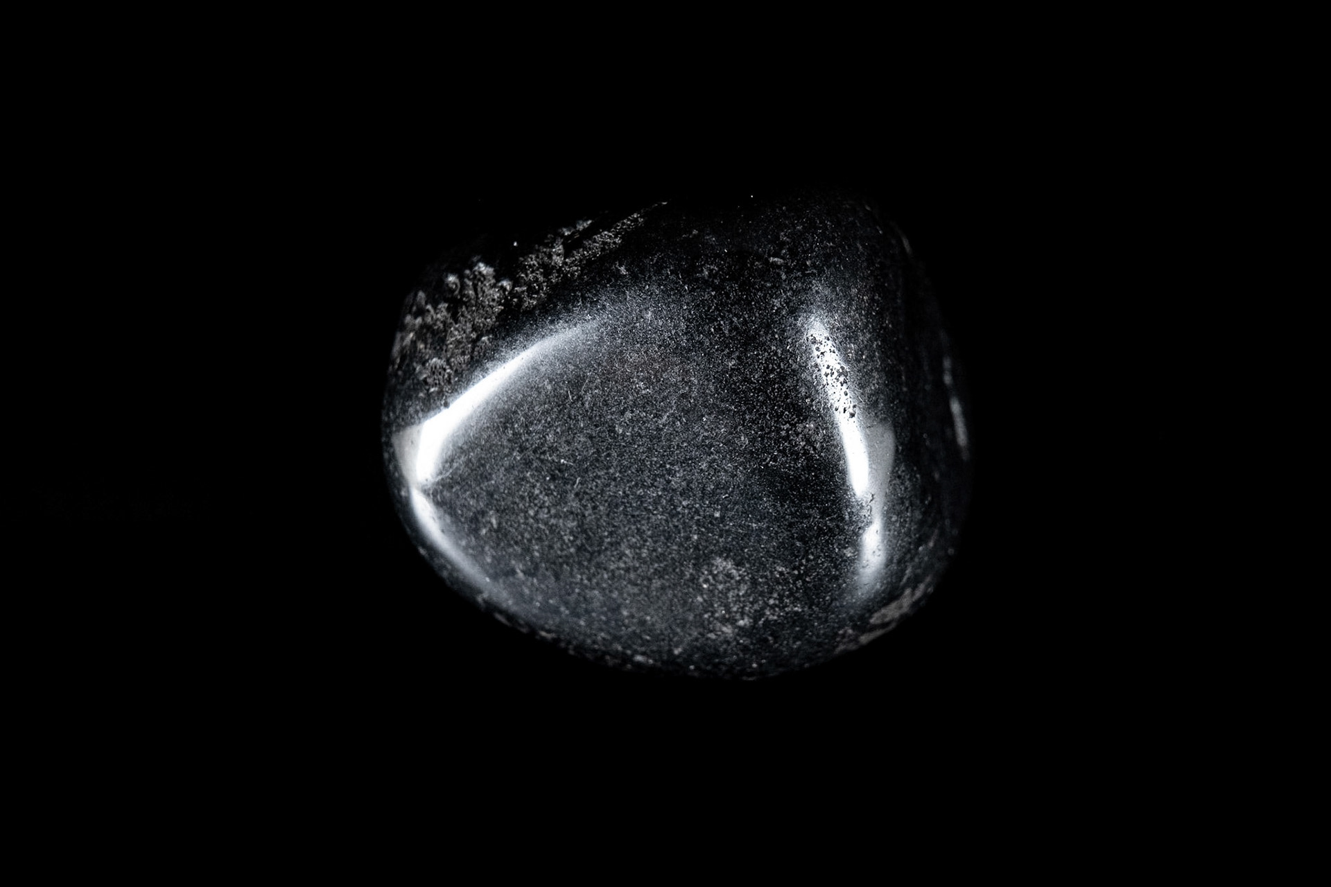 Hematite Mineral on Black