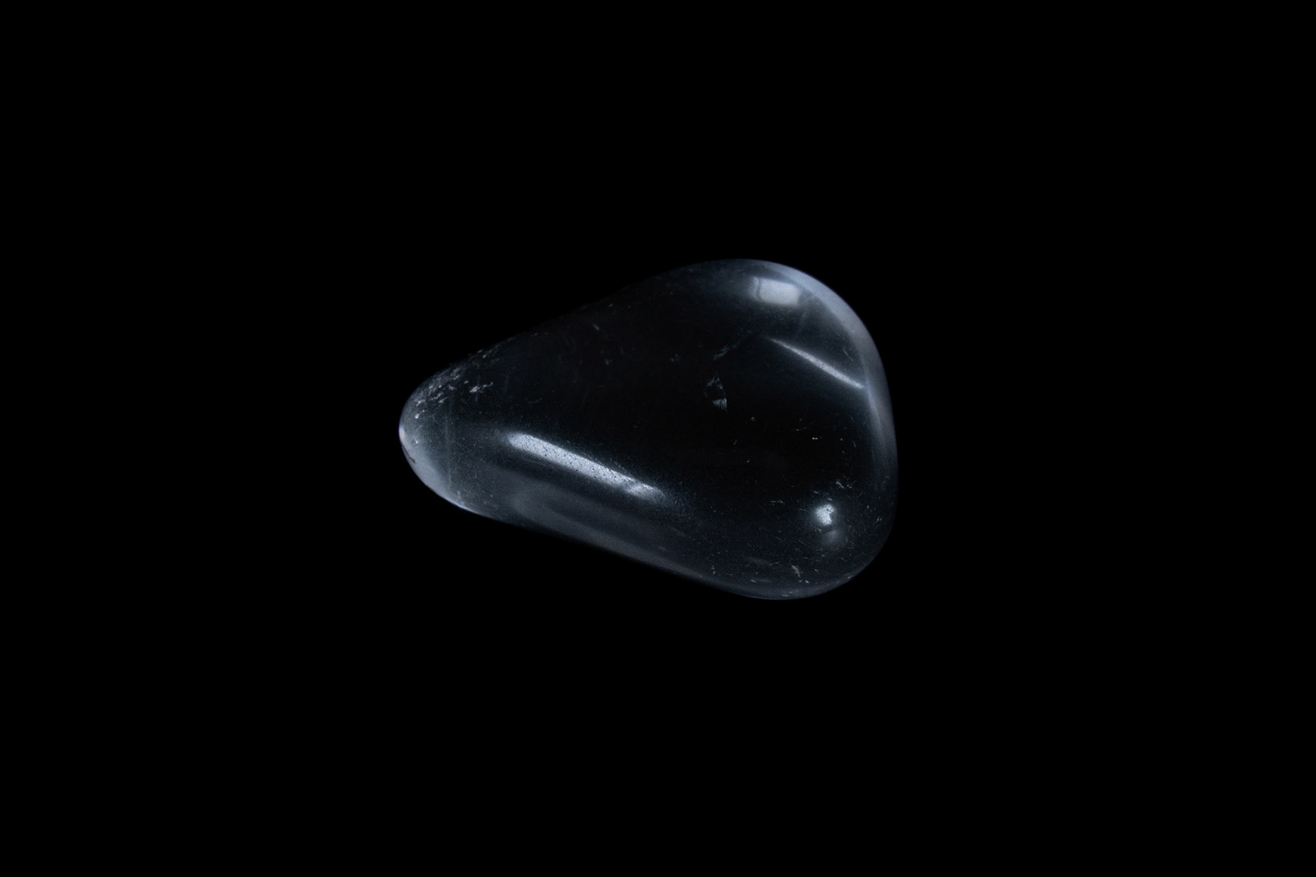 Transparent Hyaline Quartz on Black