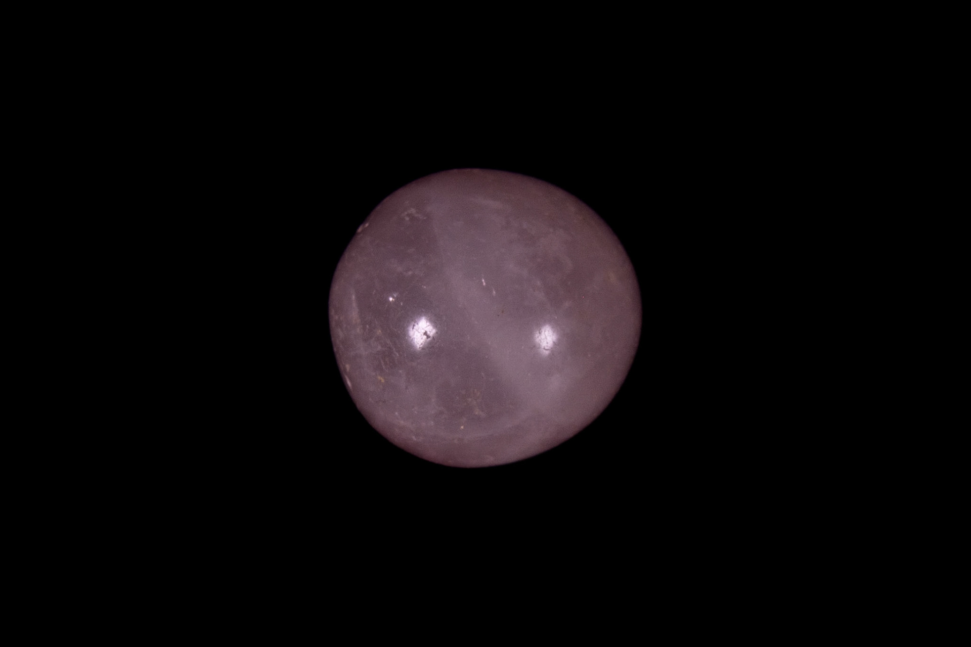 Rose Quartz Mineral on Black