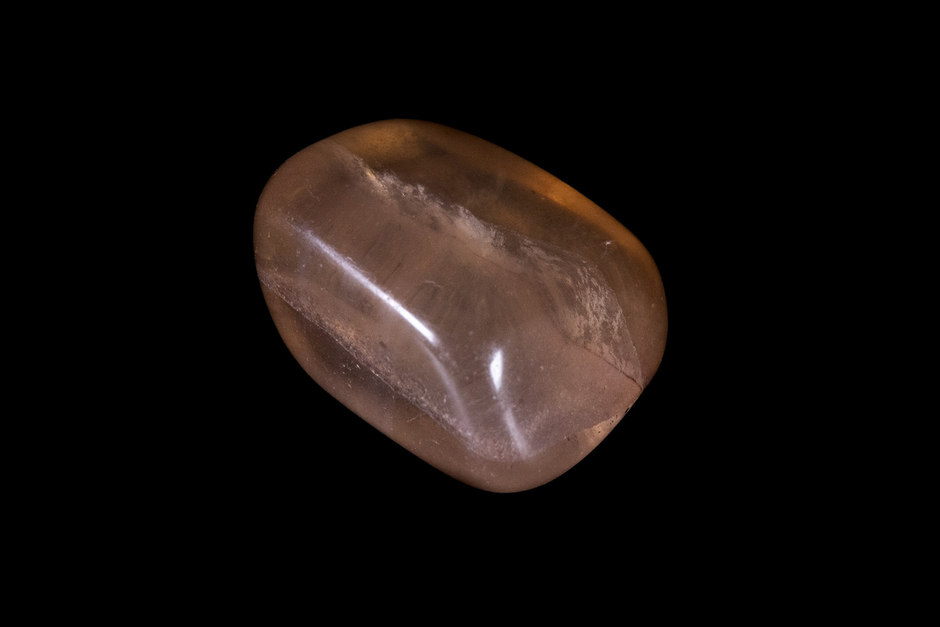 Golden Fluorite Mineral on Black 