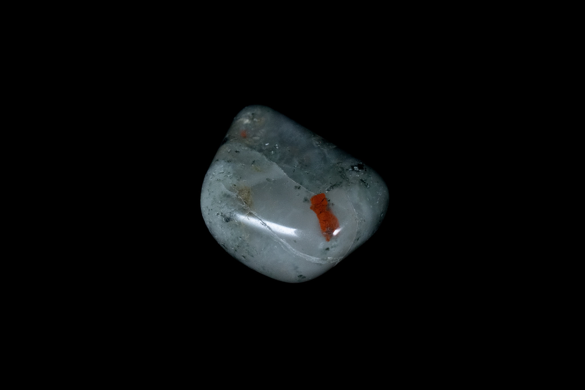 Seftonite Vulcan Jasper on Black