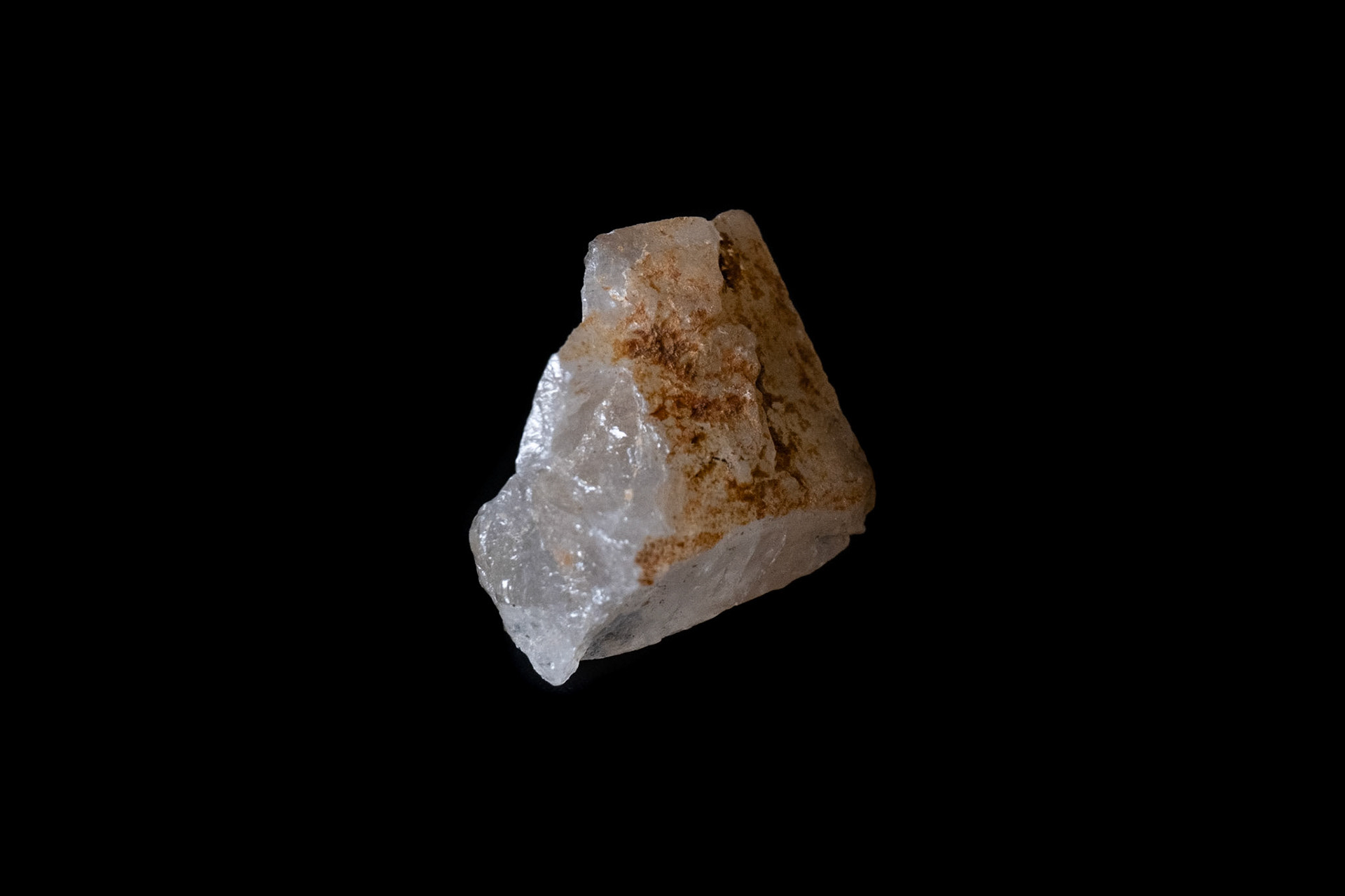 Red Hematoid Quartz on Black