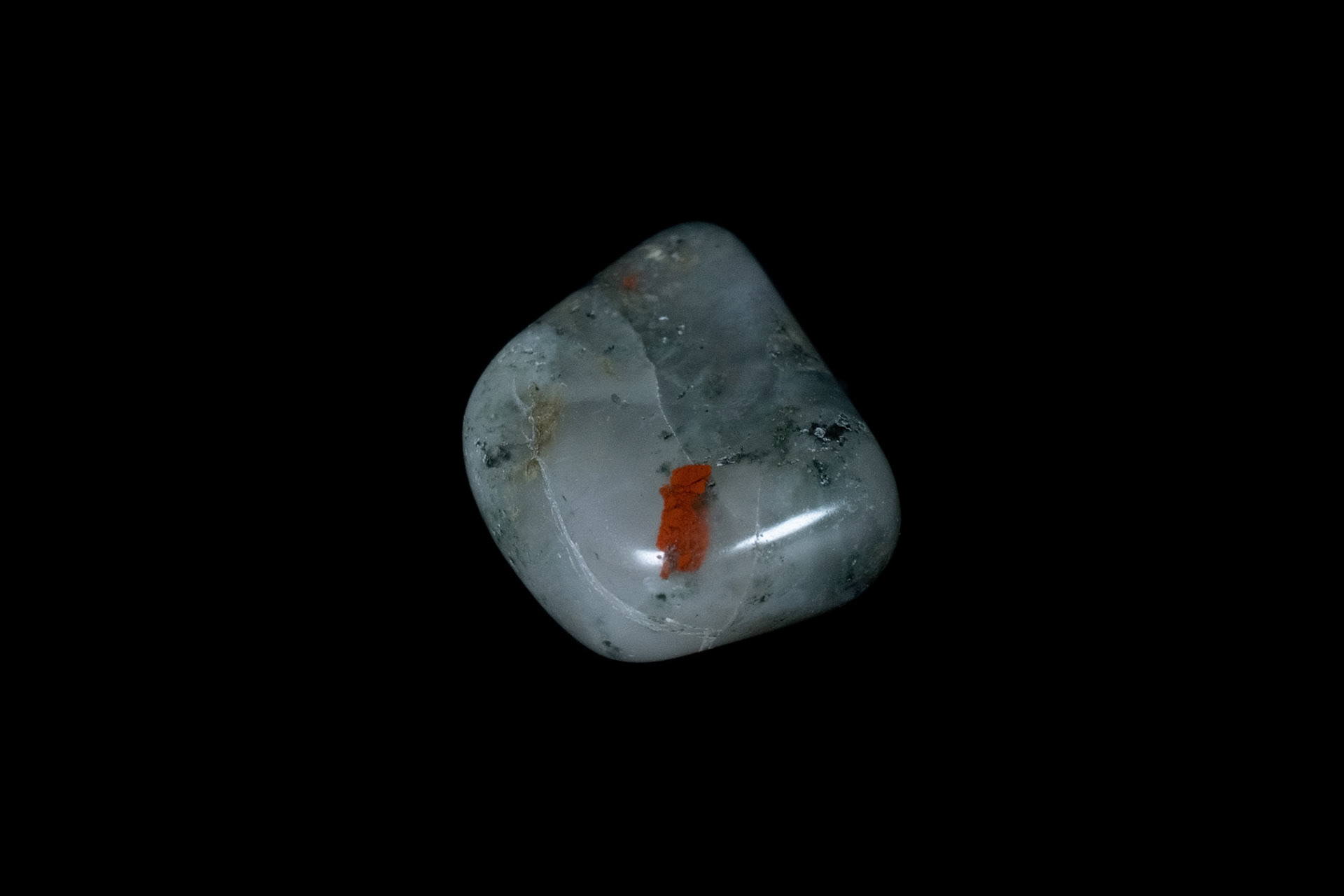 Seftonite Vulcan Jasper on Black