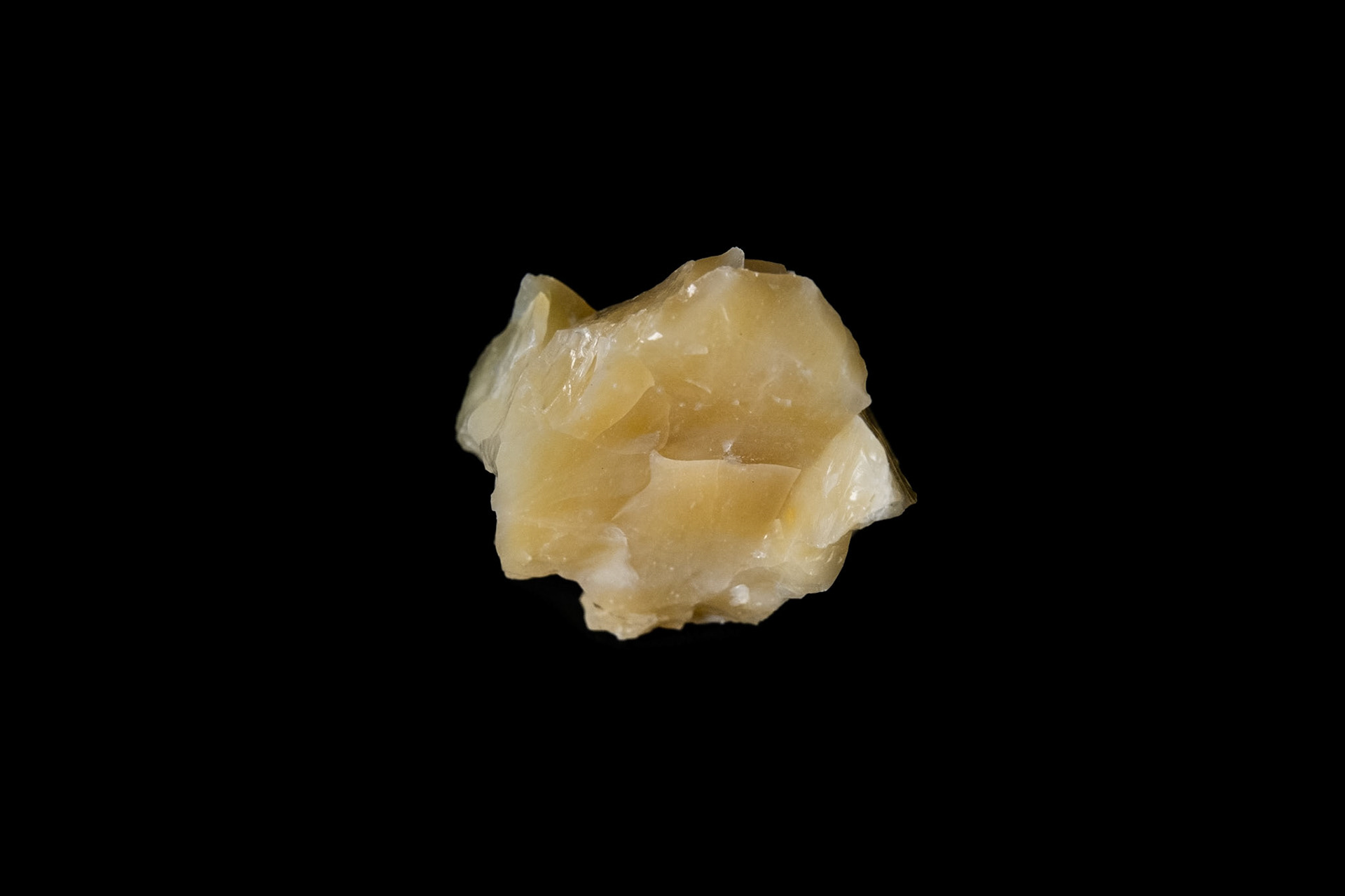 Yellow Opal Rock on Black