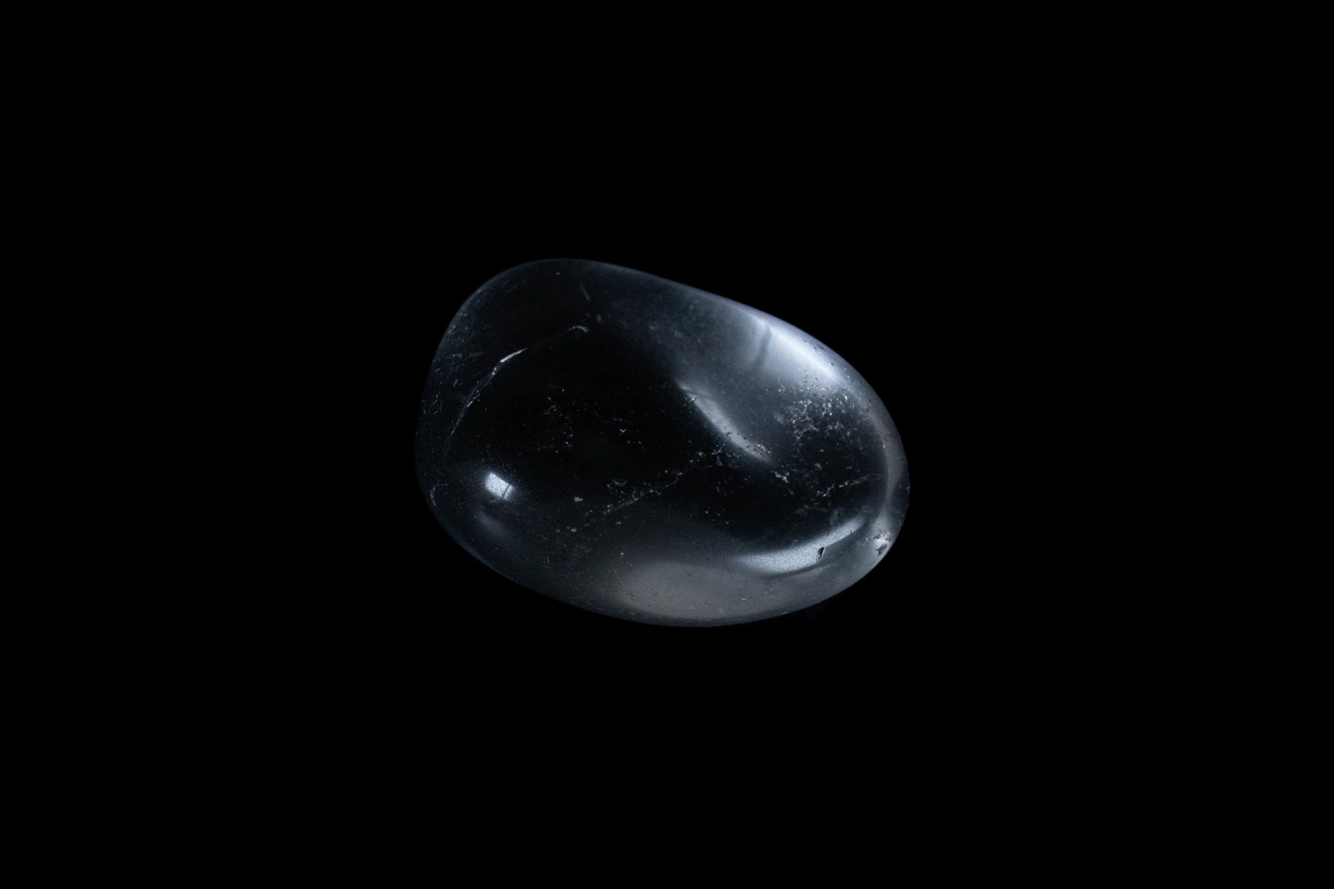 Transparent Hyaline Quartz on Black
