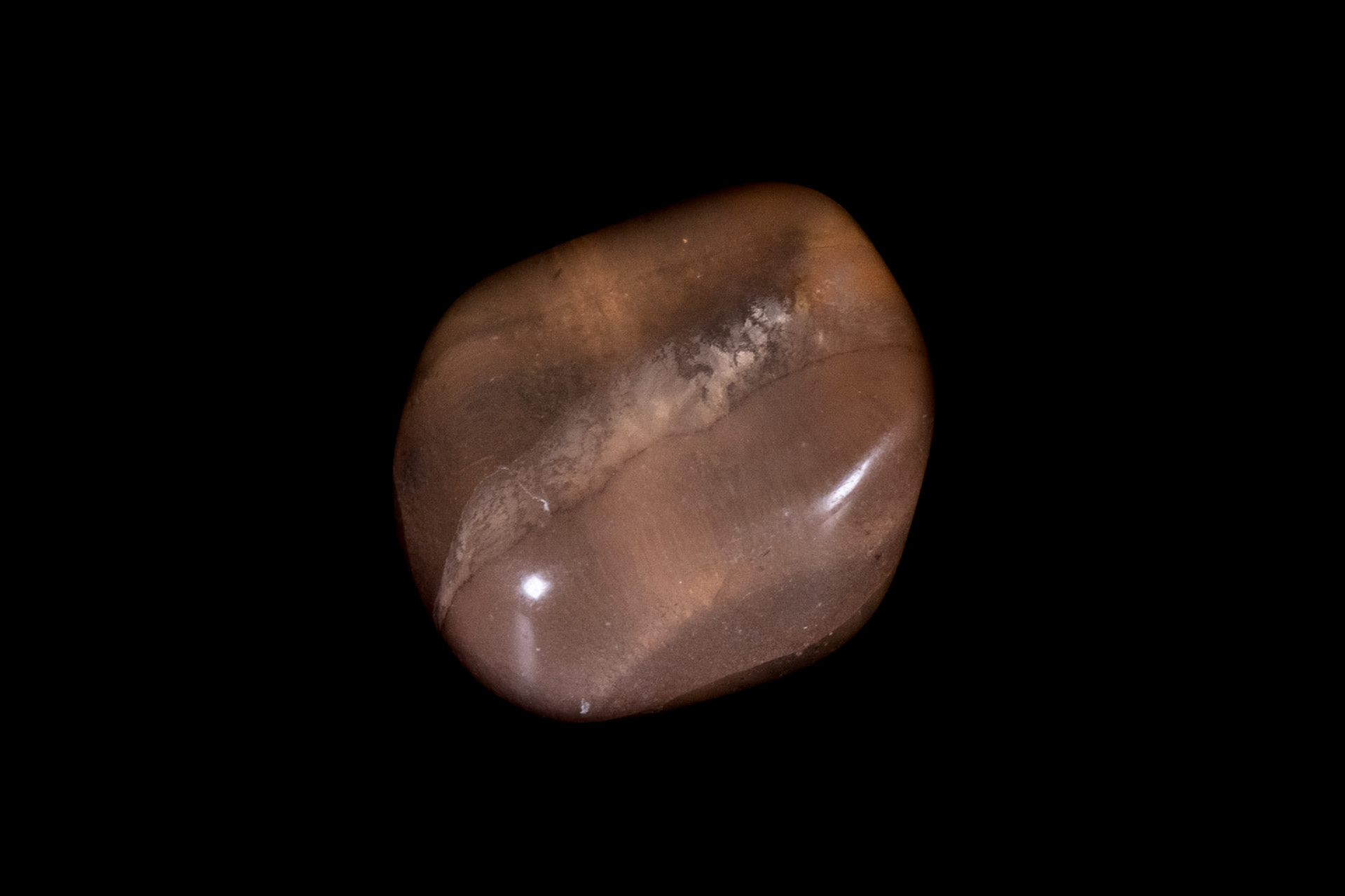 Golden Fluorite Mineral on Black 