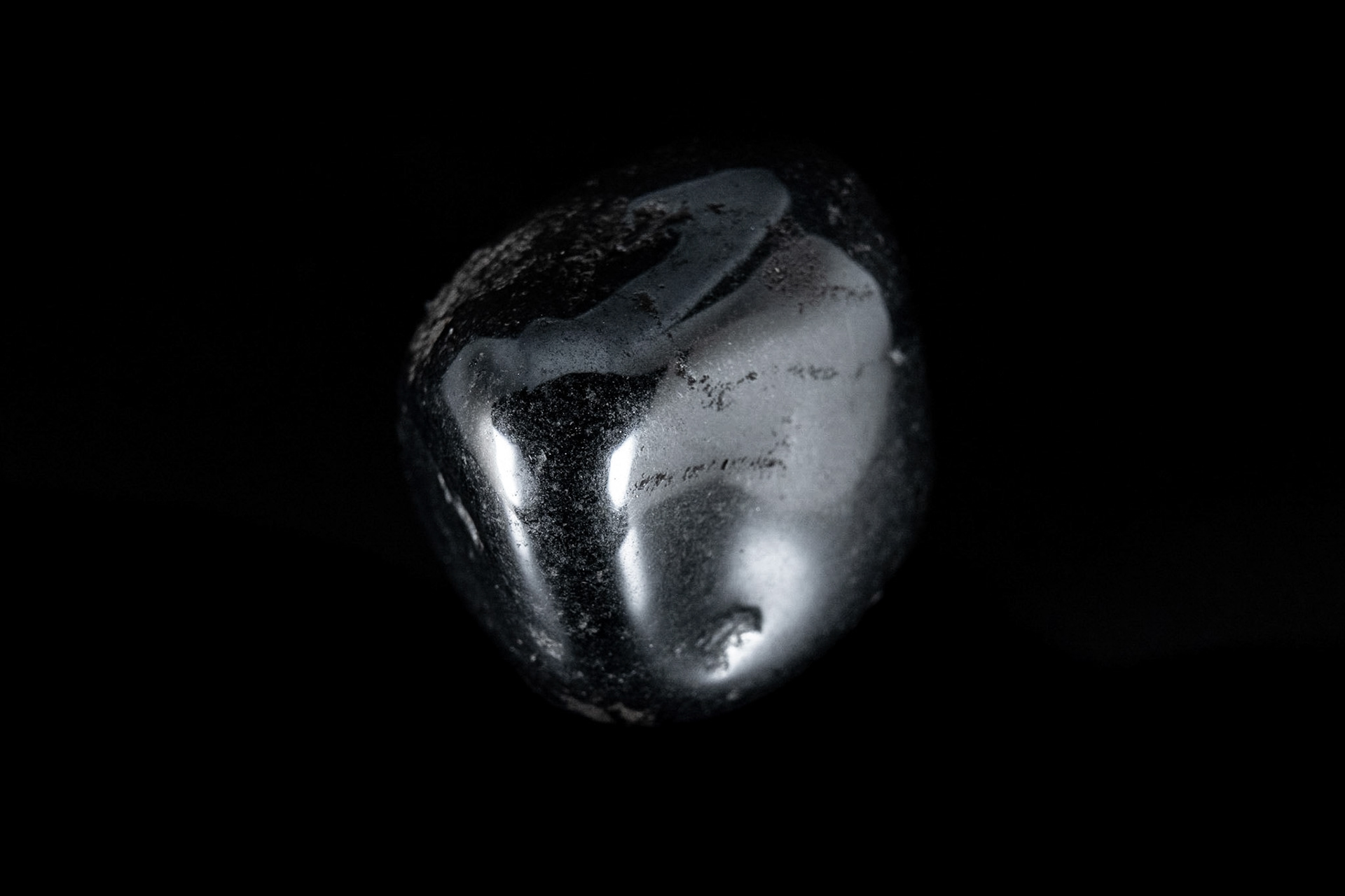 Hematite Mineral on Black