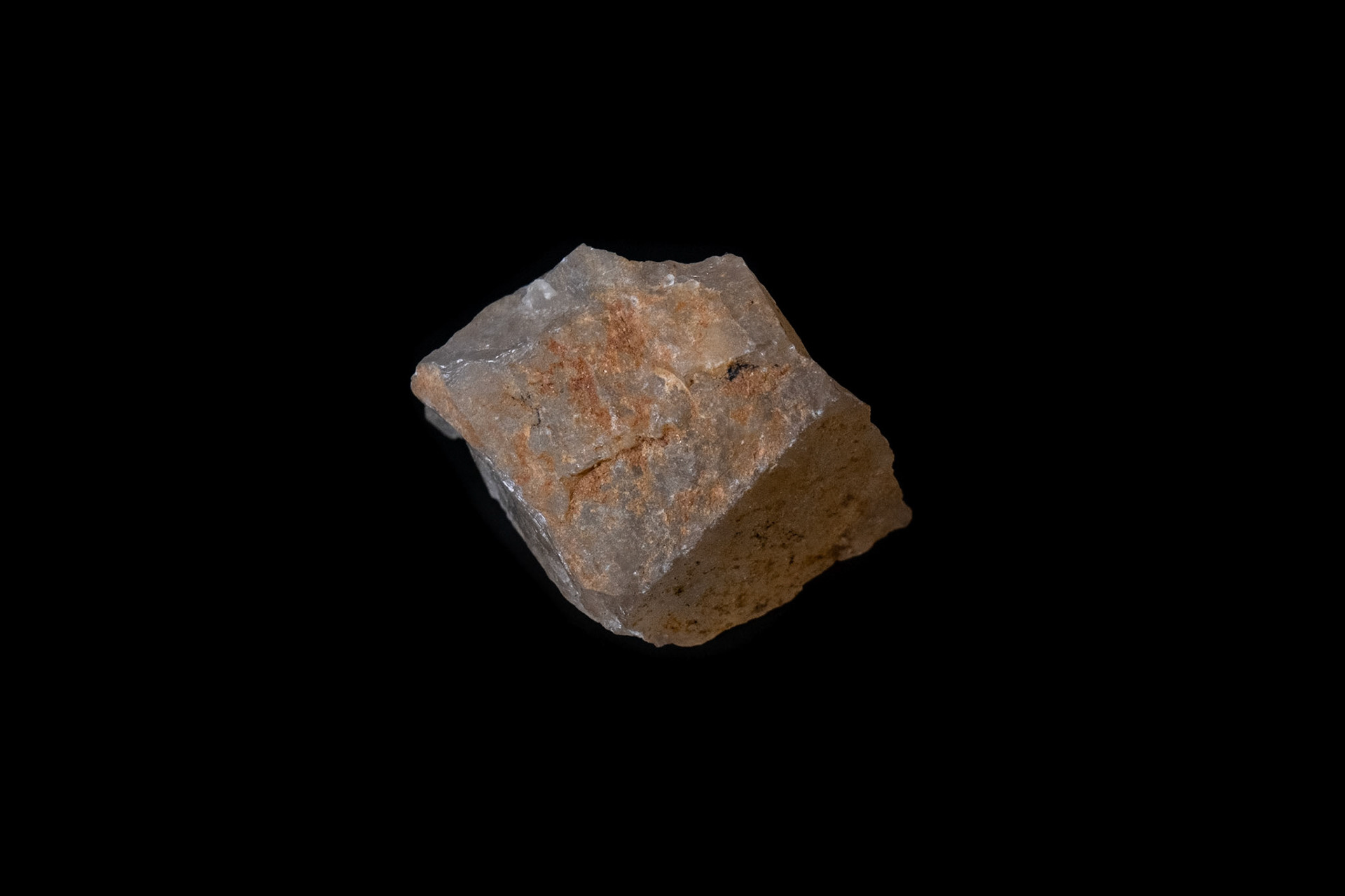 Red Hematoid Quartz on Black