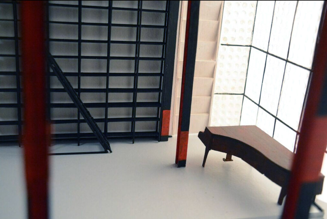 Modell Maison de Verre Innen