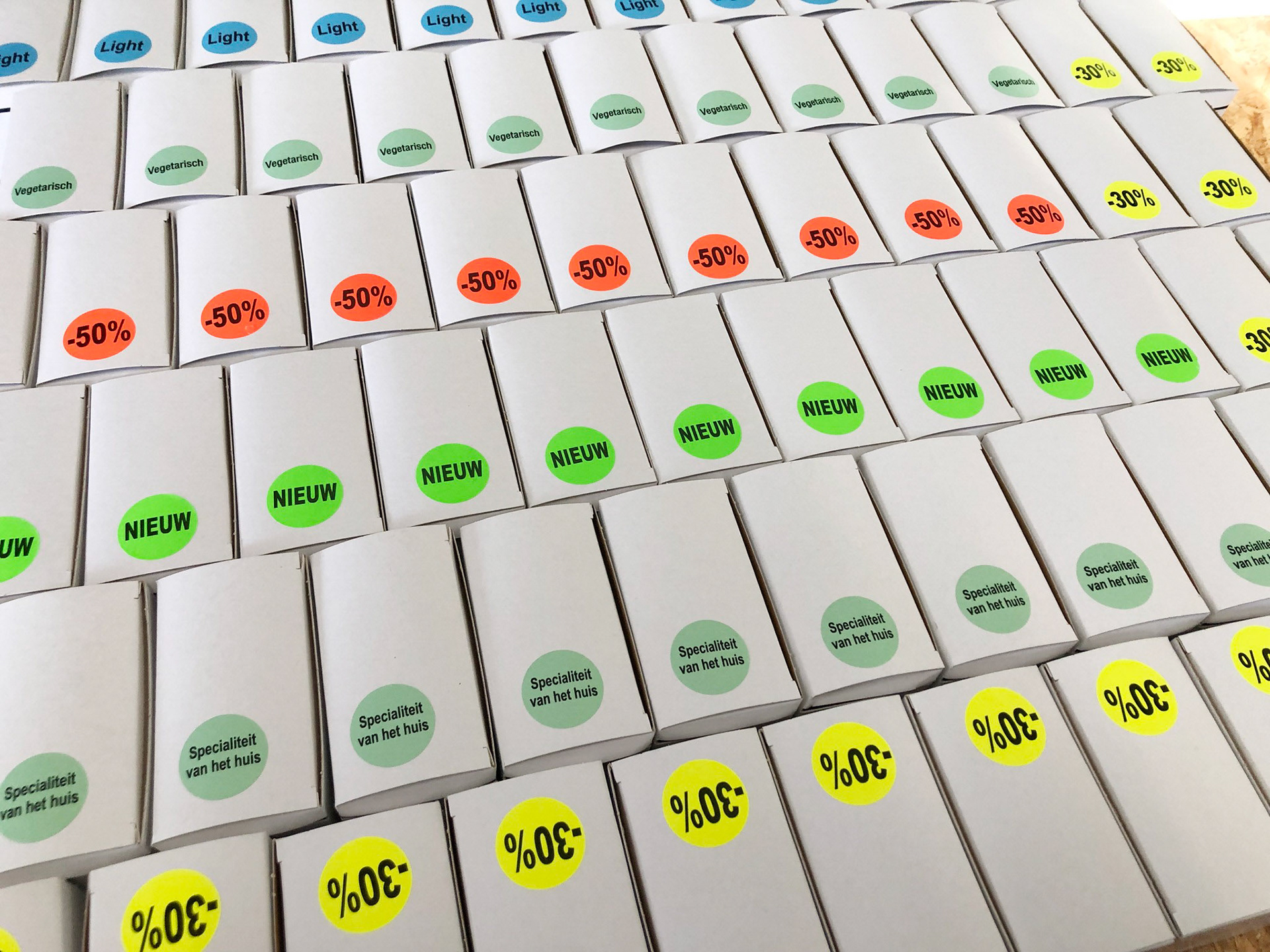 Stickers op rol