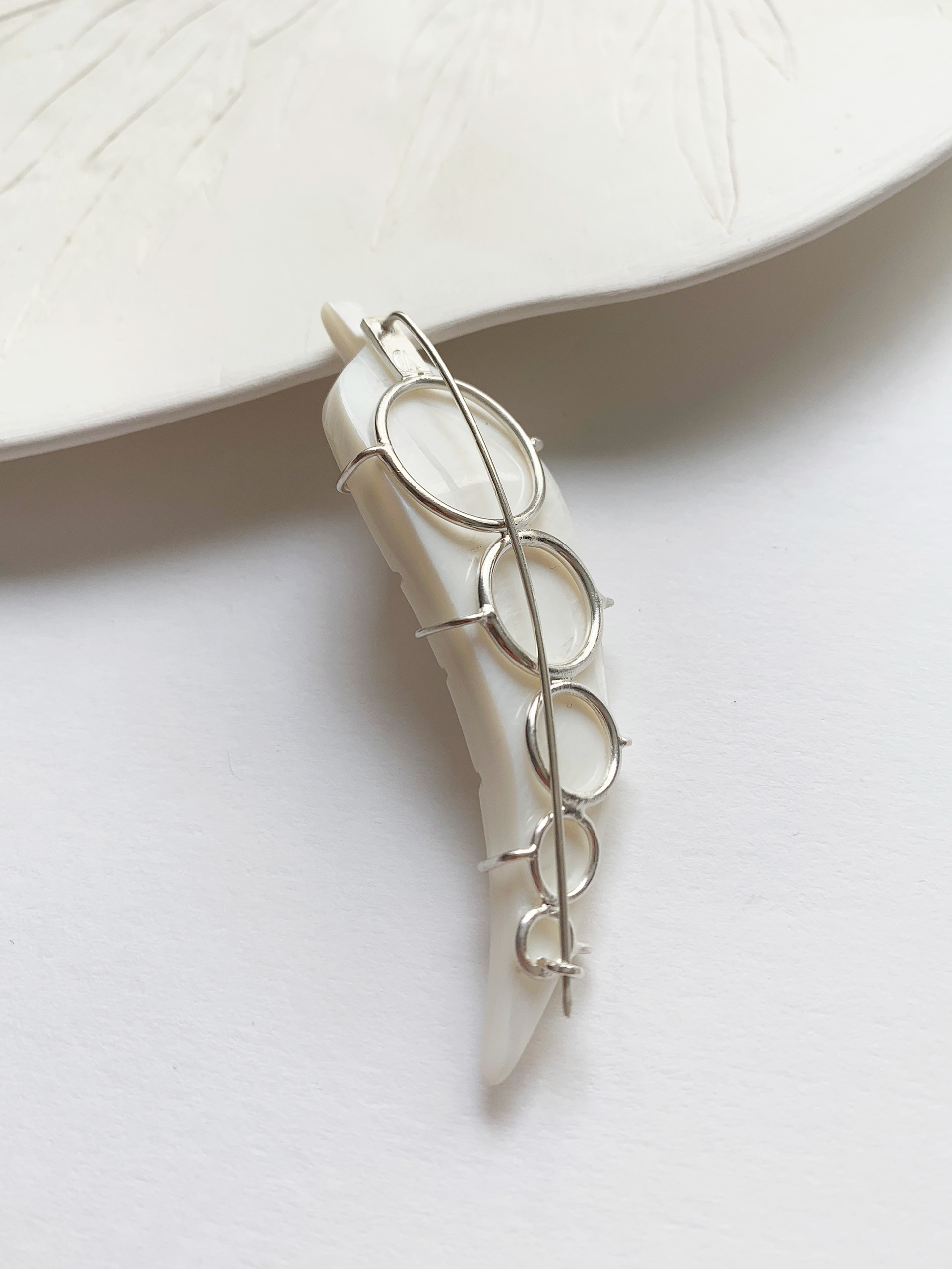 Back sterling silver support