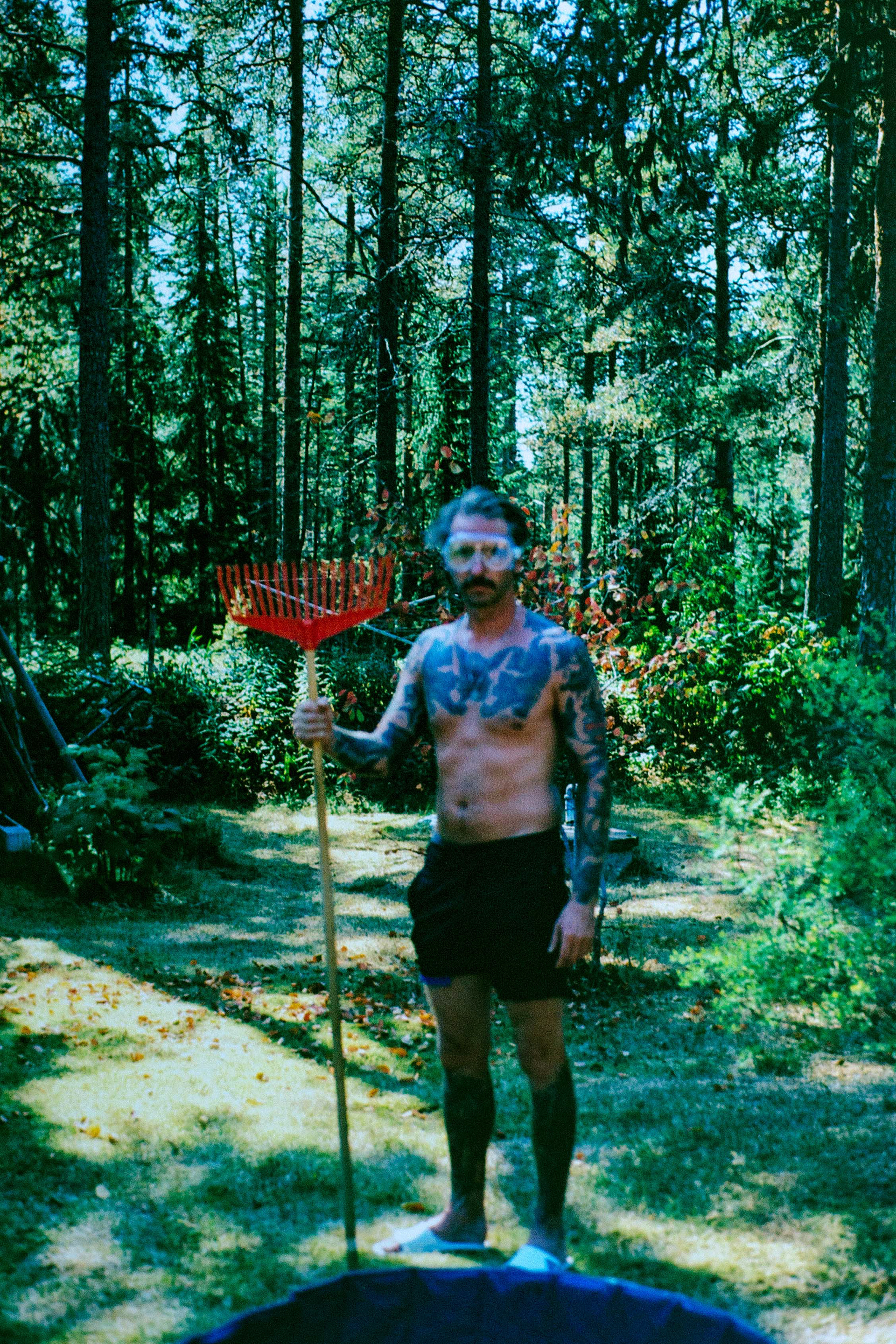 Man with a rake (Nick), 2017 (shot on film)